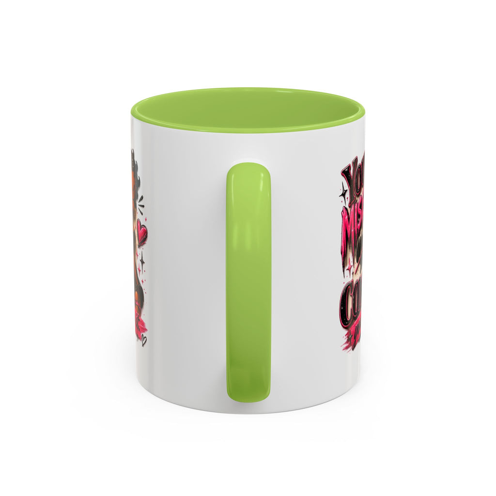Accent Coffee Mug — "Your Misery Wants My Company" Retro Pin-Up Coffee Mug (11/15oz)