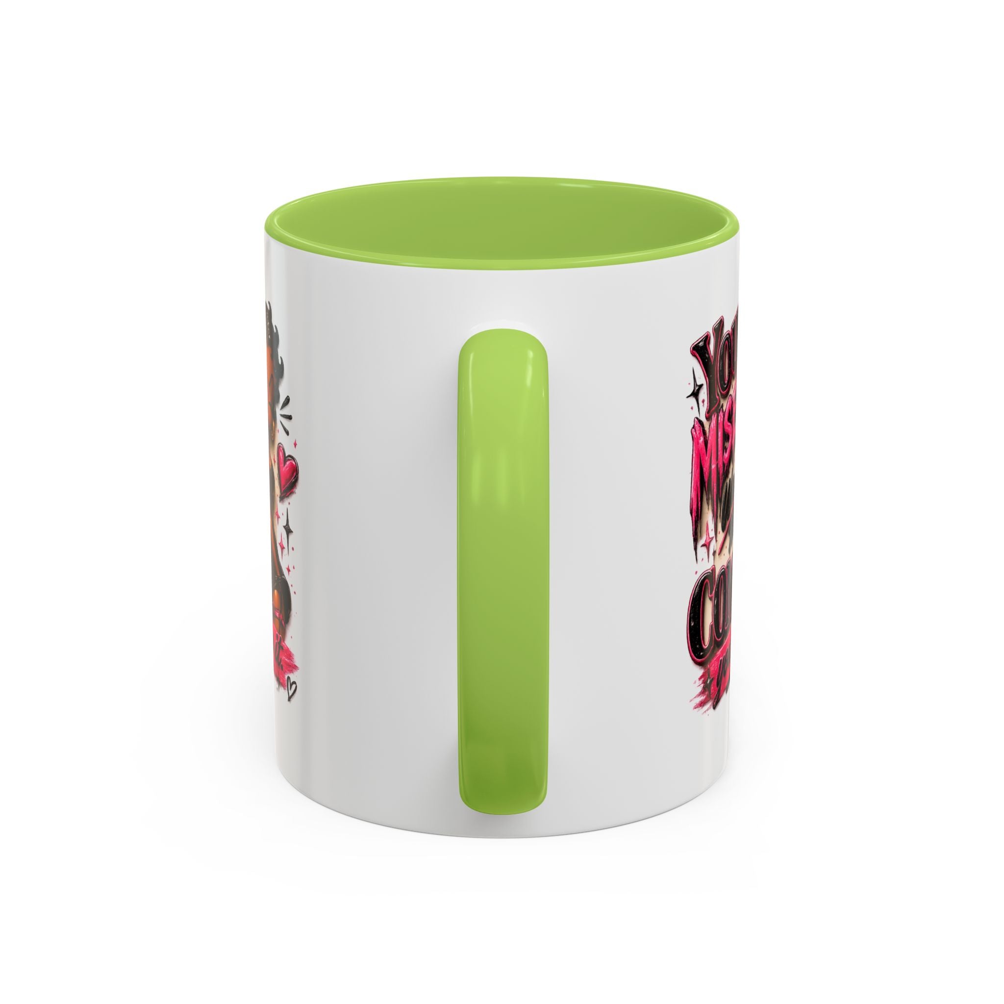 Accent Coffee Mug — "Your Misery Wants My Company" Retro Pin-Up Coffee Mug (11/15oz)