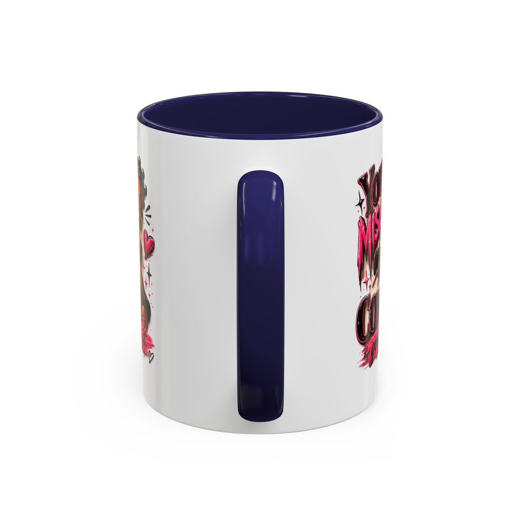 Accent Coffee Mug — "Your Misery Wants My Company" Retro Pin-Up Coffee Mug (11/15oz)