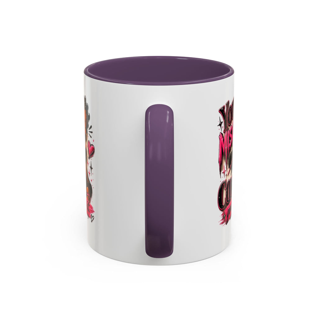 Accent Coffee Mug — "Your Misery Wants My Company" Retro Pin-Up Coffee Mug (11/15oz)