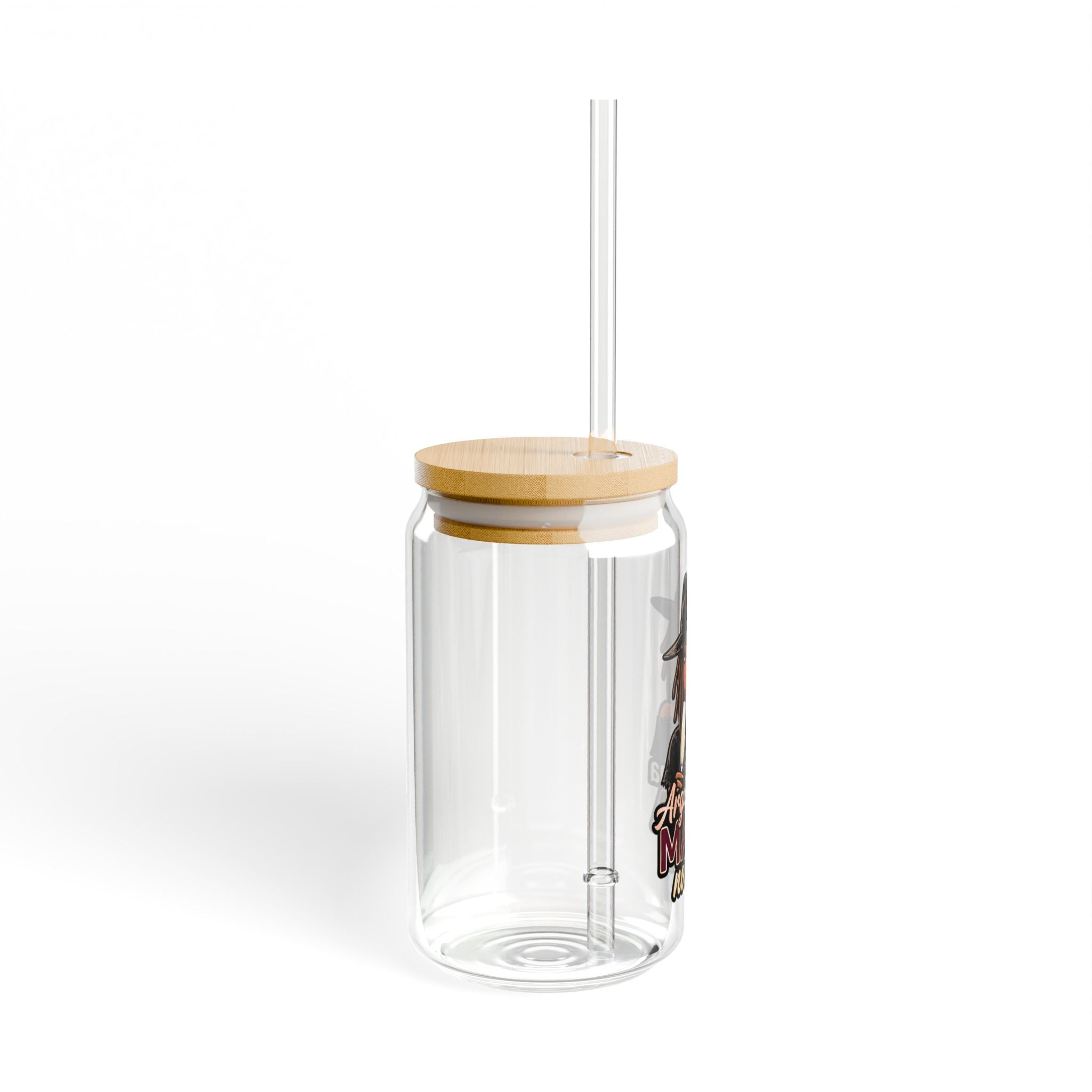 Sipper Glass — "Arga Wit'cha Mama Not Me" Black 16oz Travel Tumbler