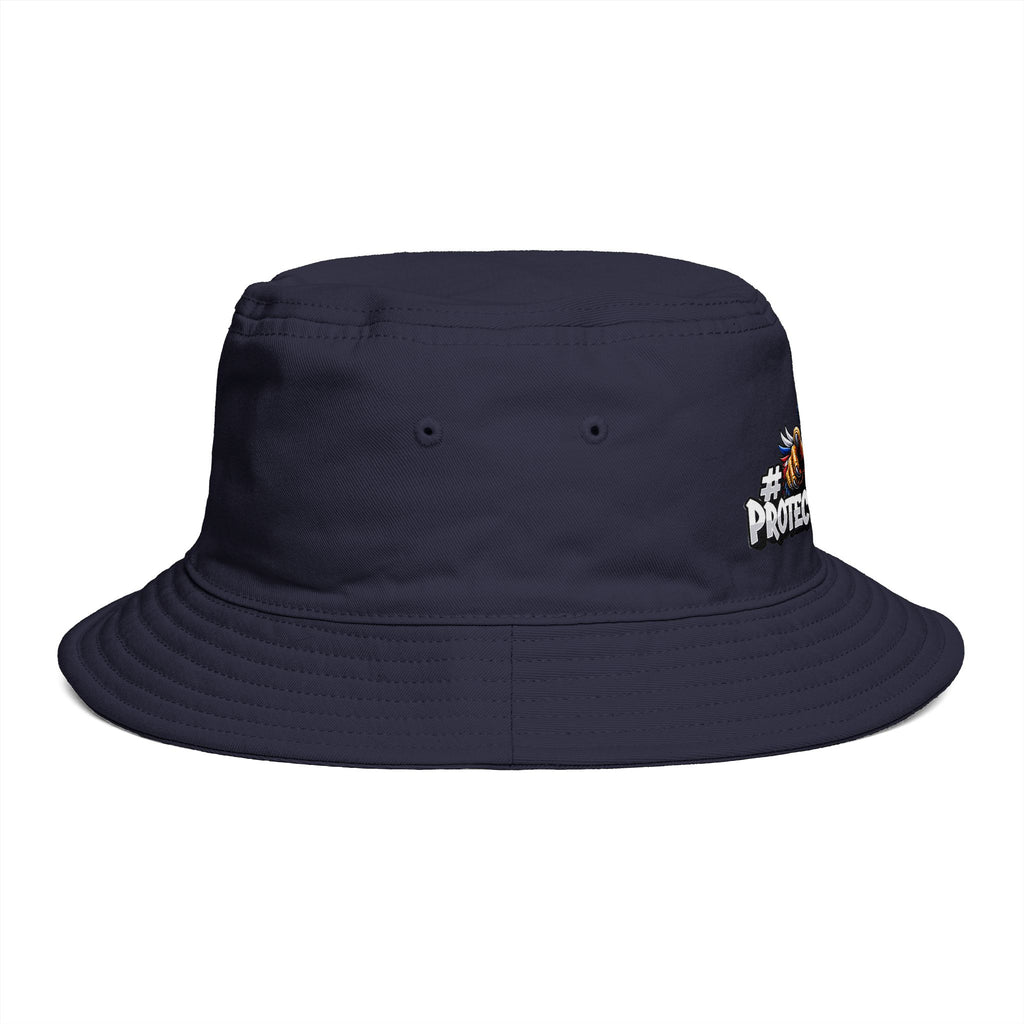 Protect The Bird Patriotic Eagle Bucket Hat — American Flag Uncle Sam Design