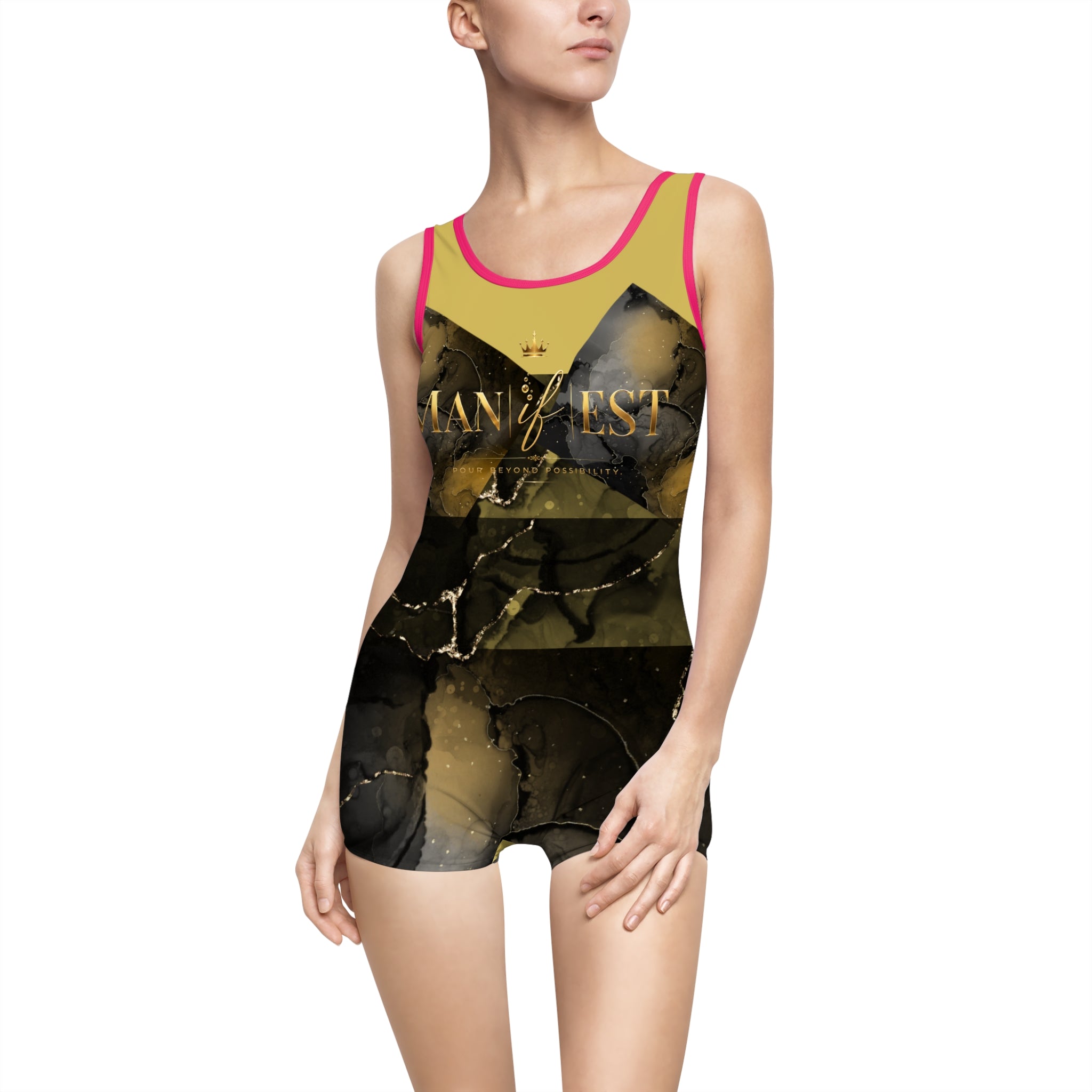 Women's "Man |if| est." Vintage Swimsuit