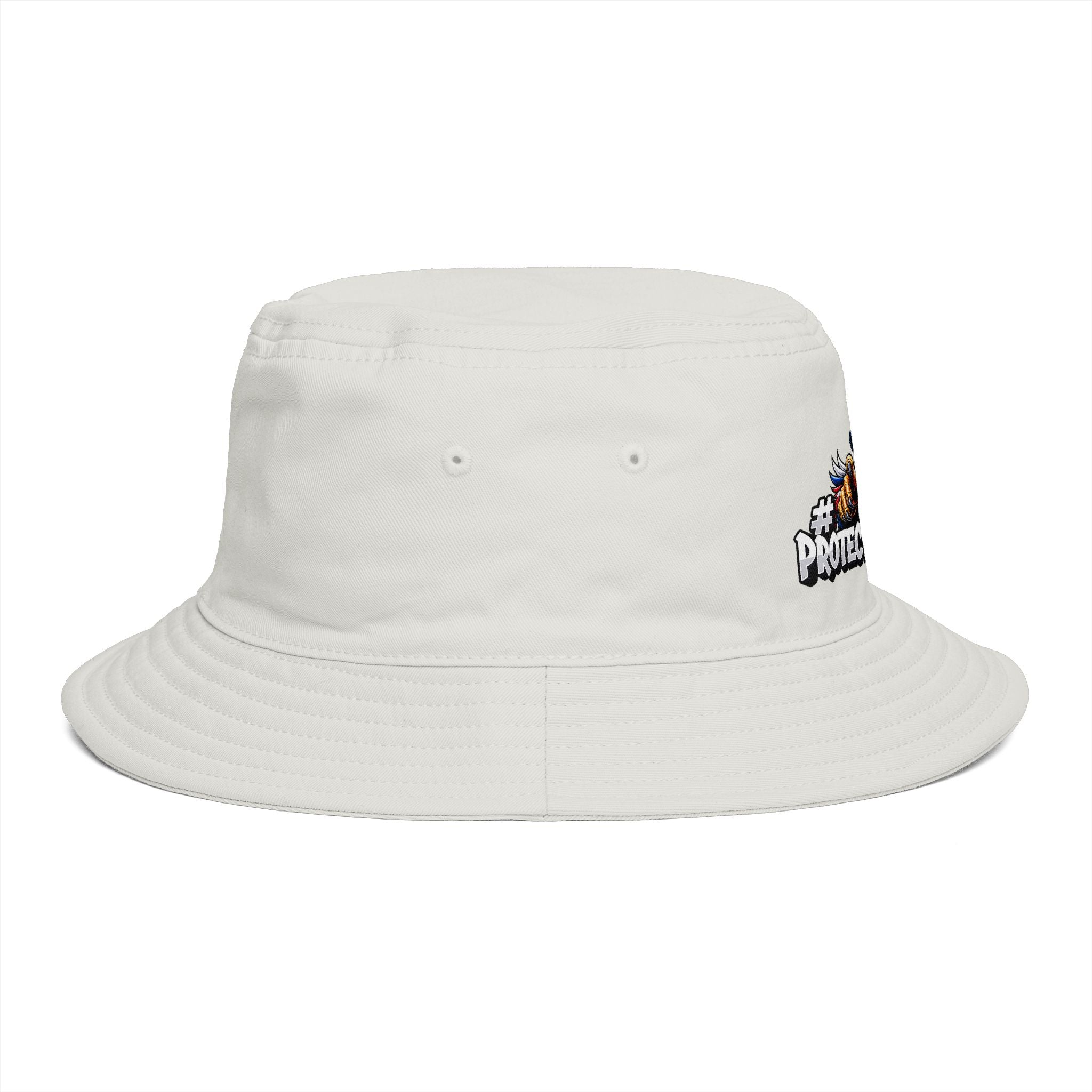 Protect The Bird Patriotic Eagle Bucket Hat — American Flag Uncle Sam Design