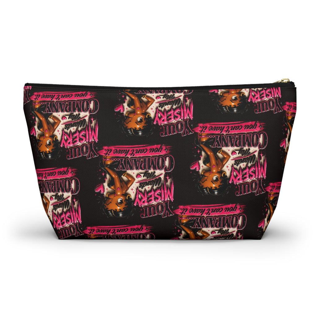 Black Betty Boop Your Misery Wants My Company Accessory Pattern Pouch
