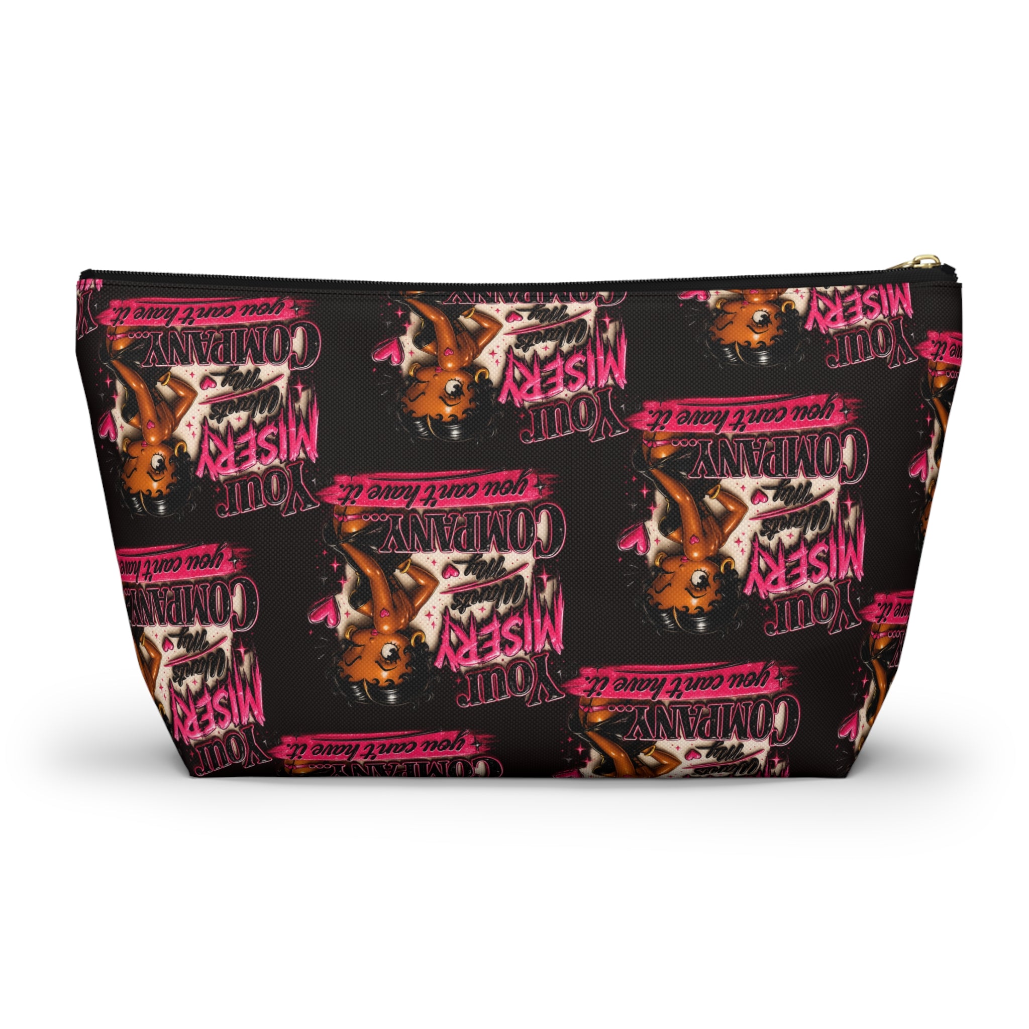 Black Betty Boop Your Misery Wants My Company Accessory Pattern Pouch