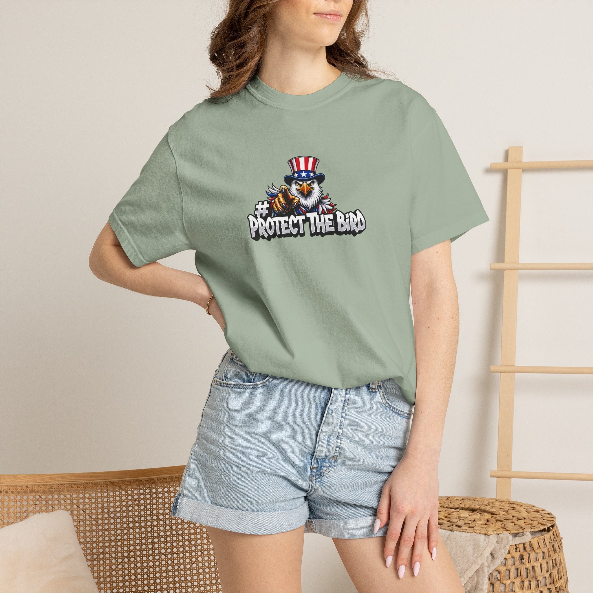 Protect the Bird T-Shirt — Patriotic Eagle Graphic Tee