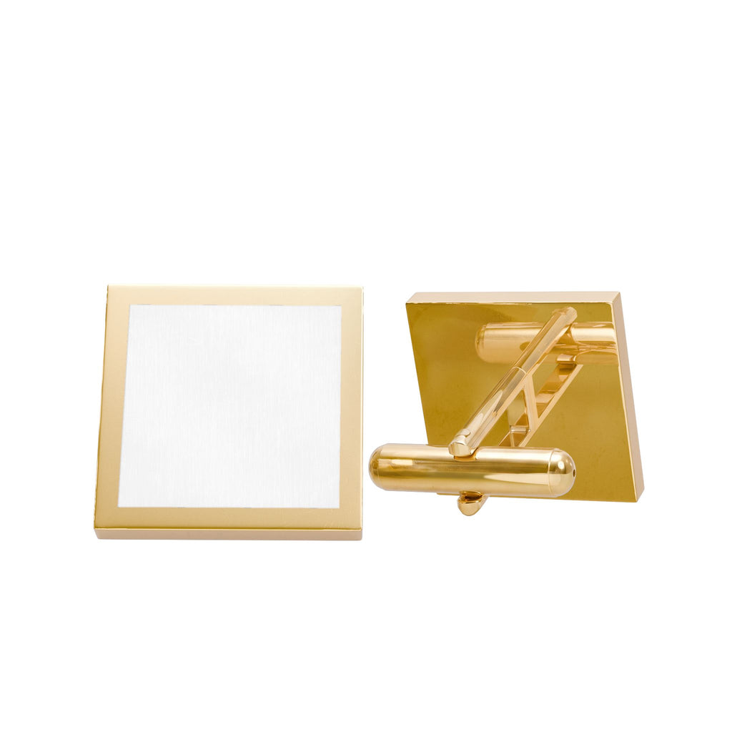 Gold Me -uh- CRATS Cufflinks — Classic Formal Wedding & Groomsmen Accessory