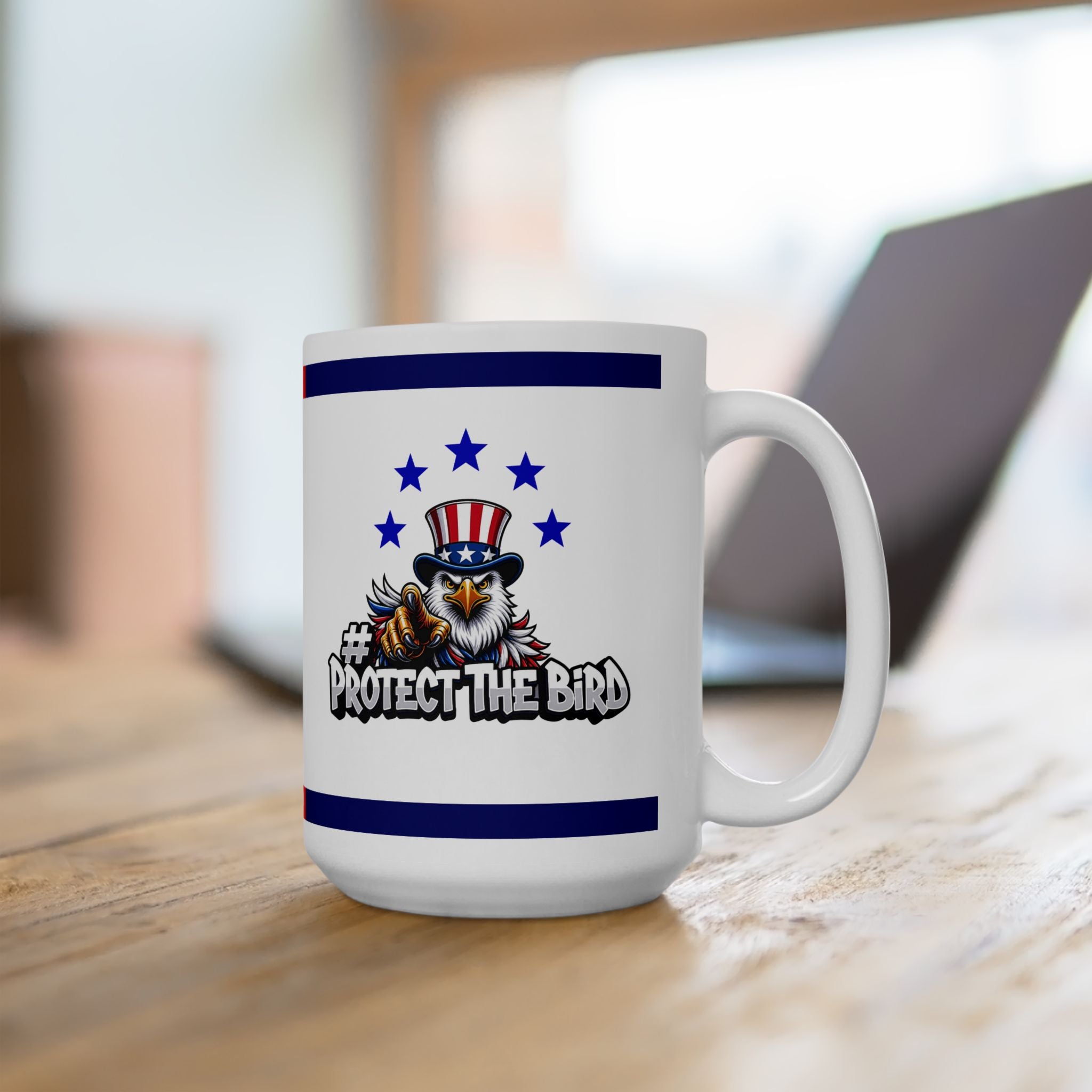 Protect the Bird Ceramic Mug, (11oz, 15oz)