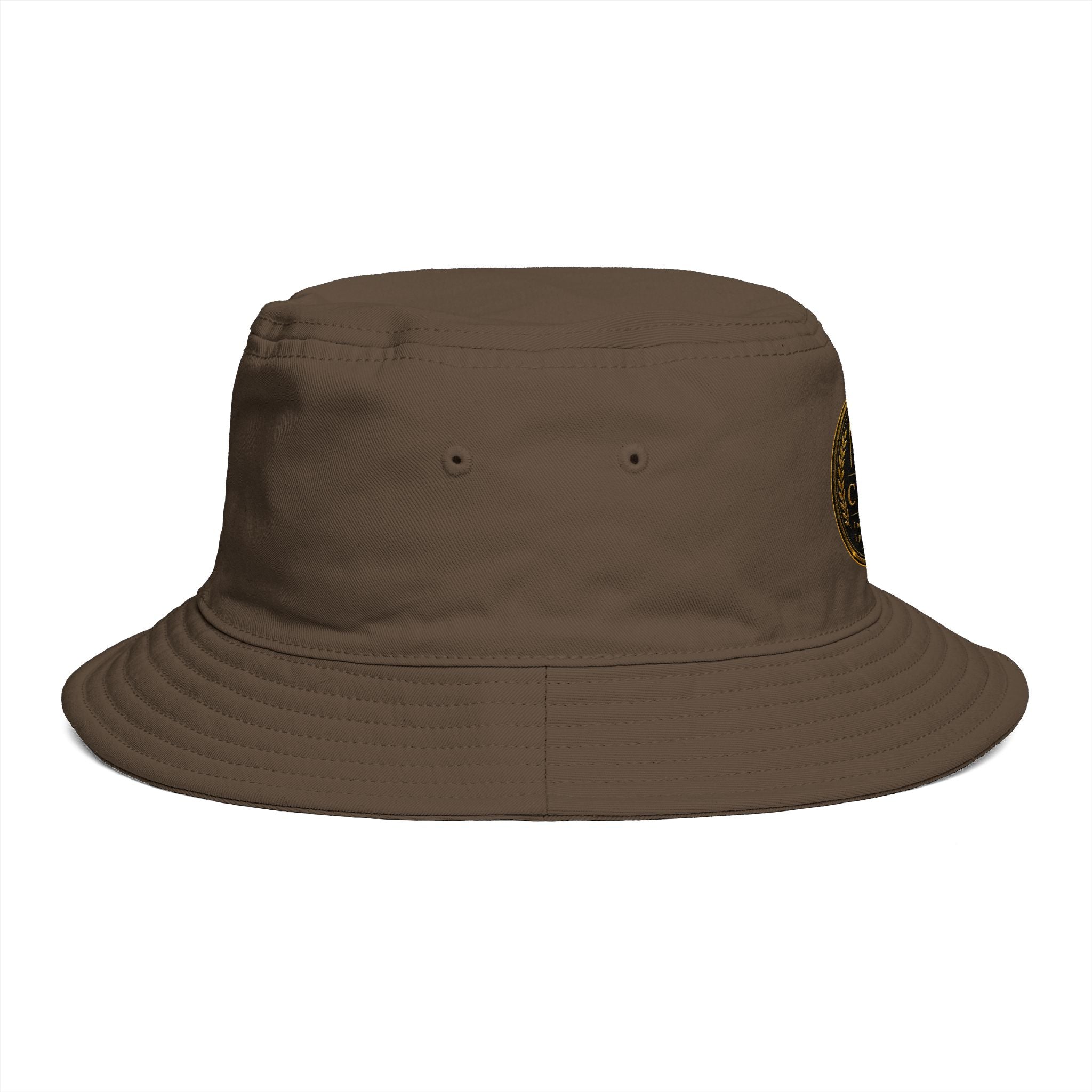Me -uh- CRATS Bucket Hat — Vintage Gold Crest Signature Edition