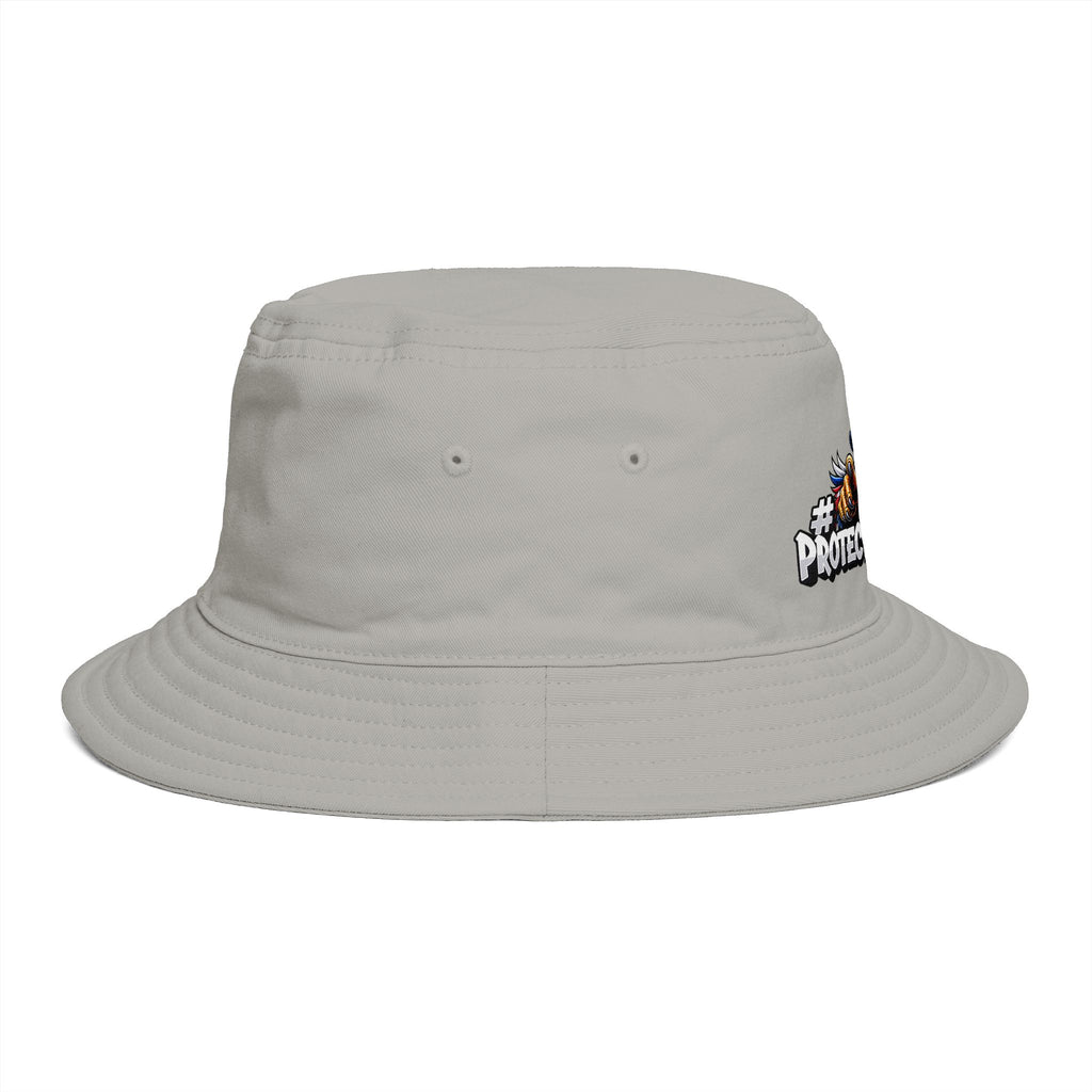 Protect The Bird Patriotic Eagle Bucket Hat — American Flag Uncle Sam Design