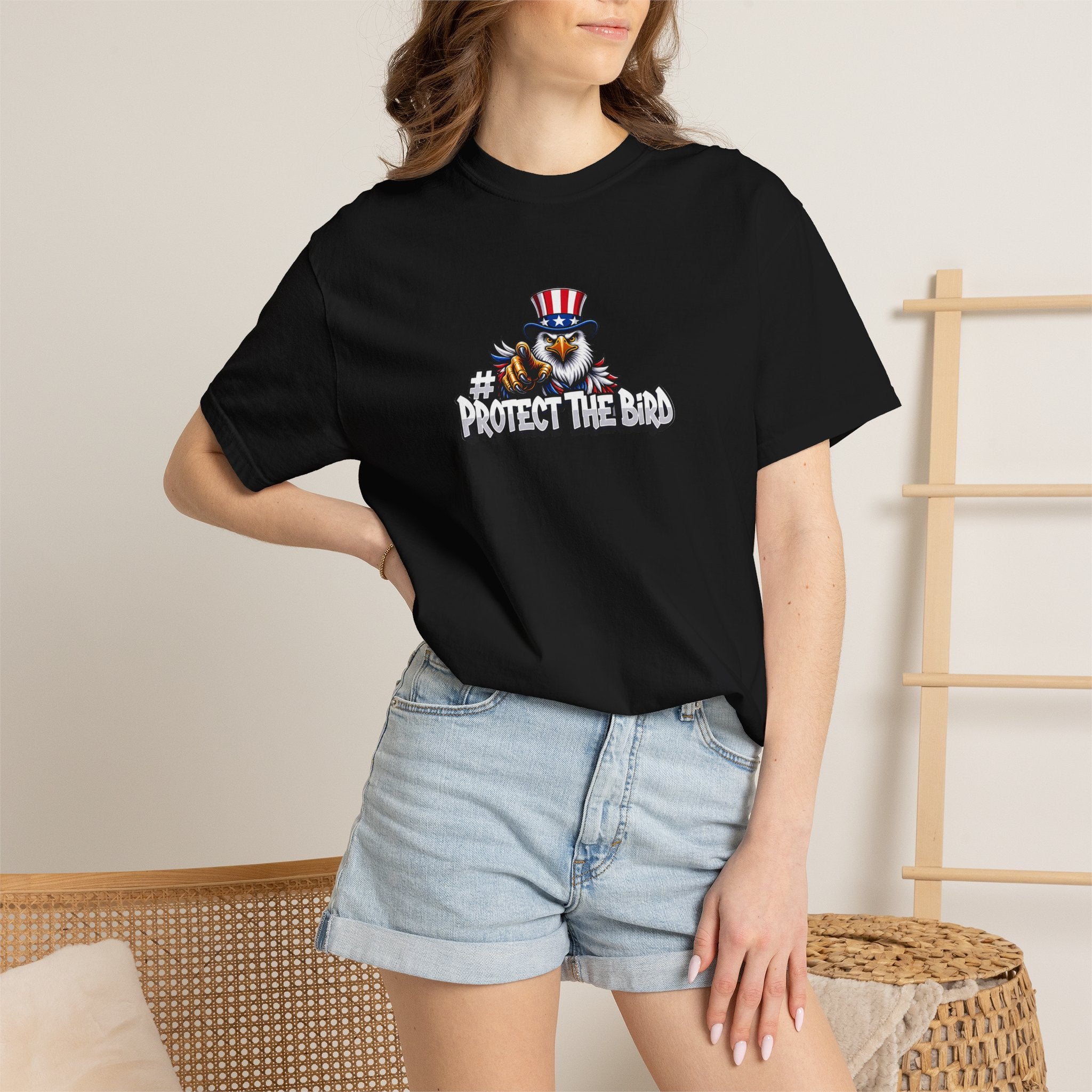Protect the Bird T-Shirt — Patriotic Eagle Graphic Tee