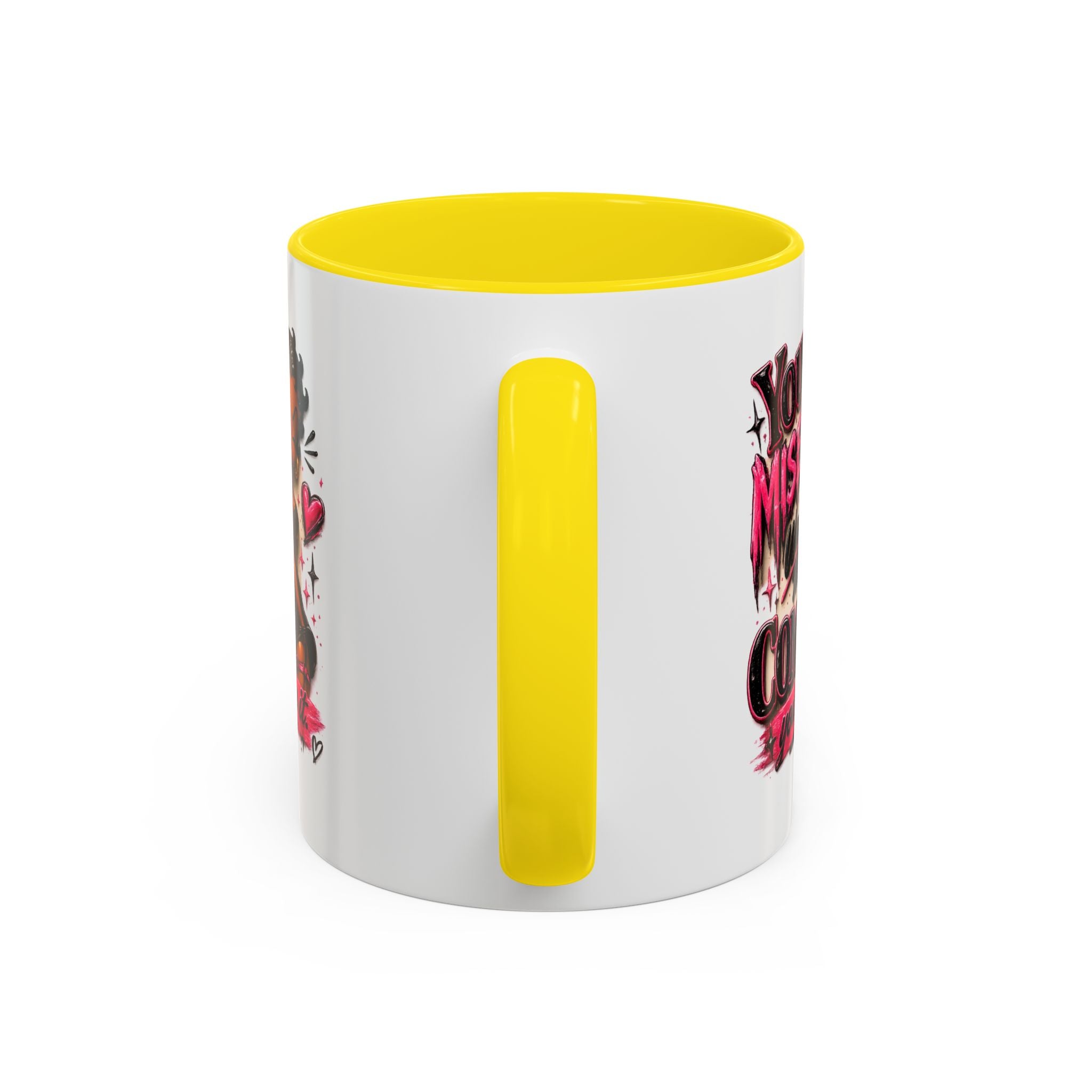 Accent Coffee Mug — "Your Misery Wants My Company" Retro Pin-Up Coffee Mug (11/15oz)