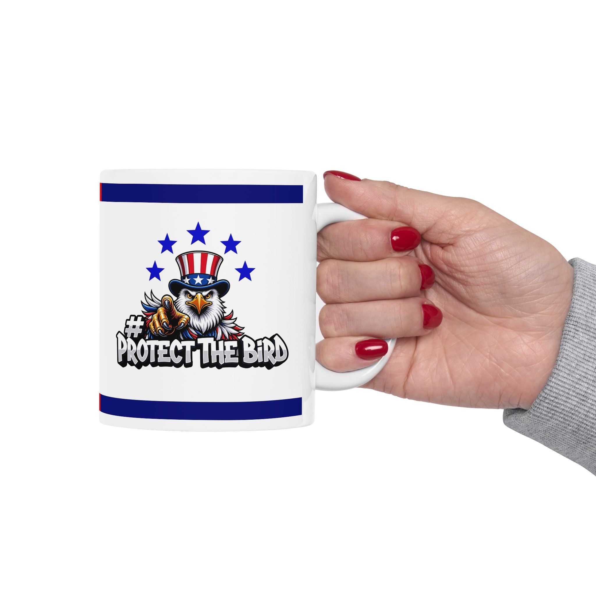 Protect the Bird Ceramic Mug, (11oz, 15oz)
