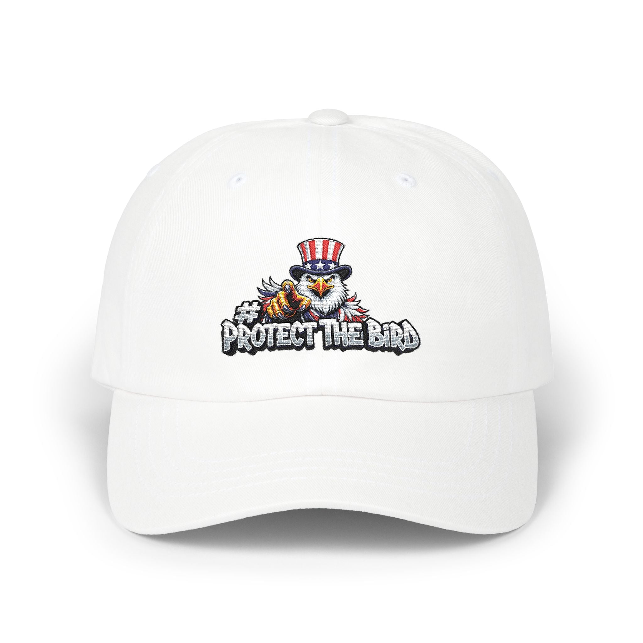 Protect The Bird Dad Cap — Patriotic Uncle Sam Bird Baseball Hat
