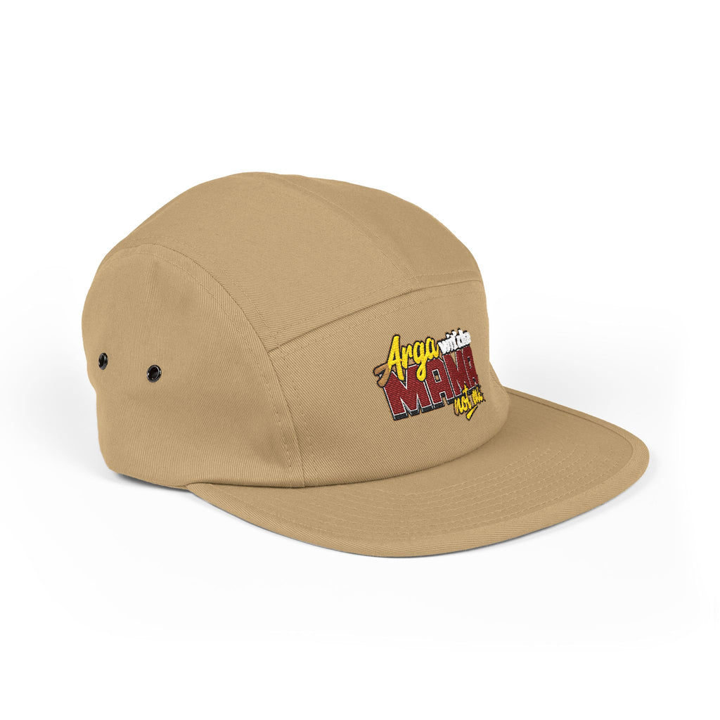5-Panel Cap — Arga wit'cha MAMA not me Embroidered Trucker Hat