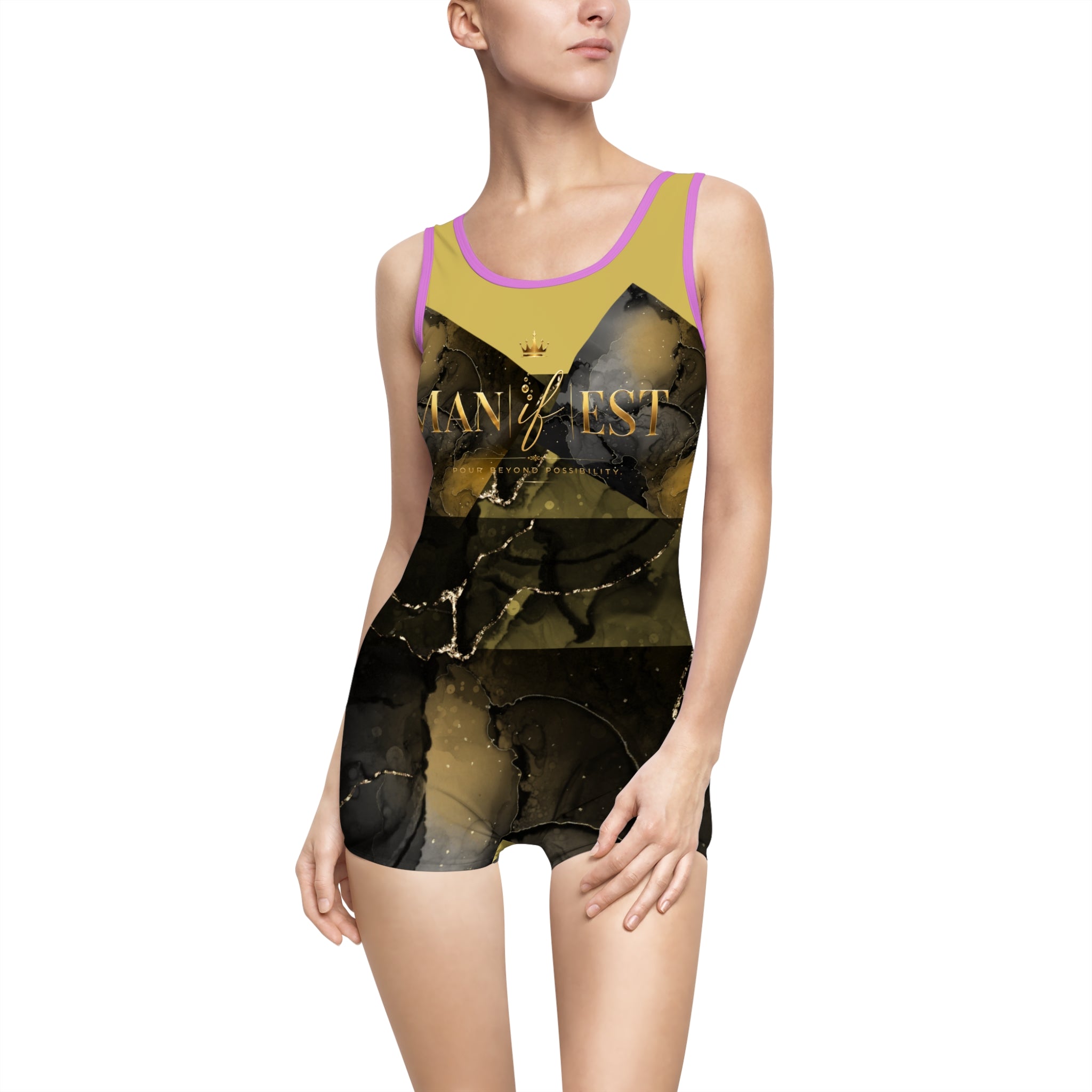 Women's "Man |if| est." Vintage Swimsuit