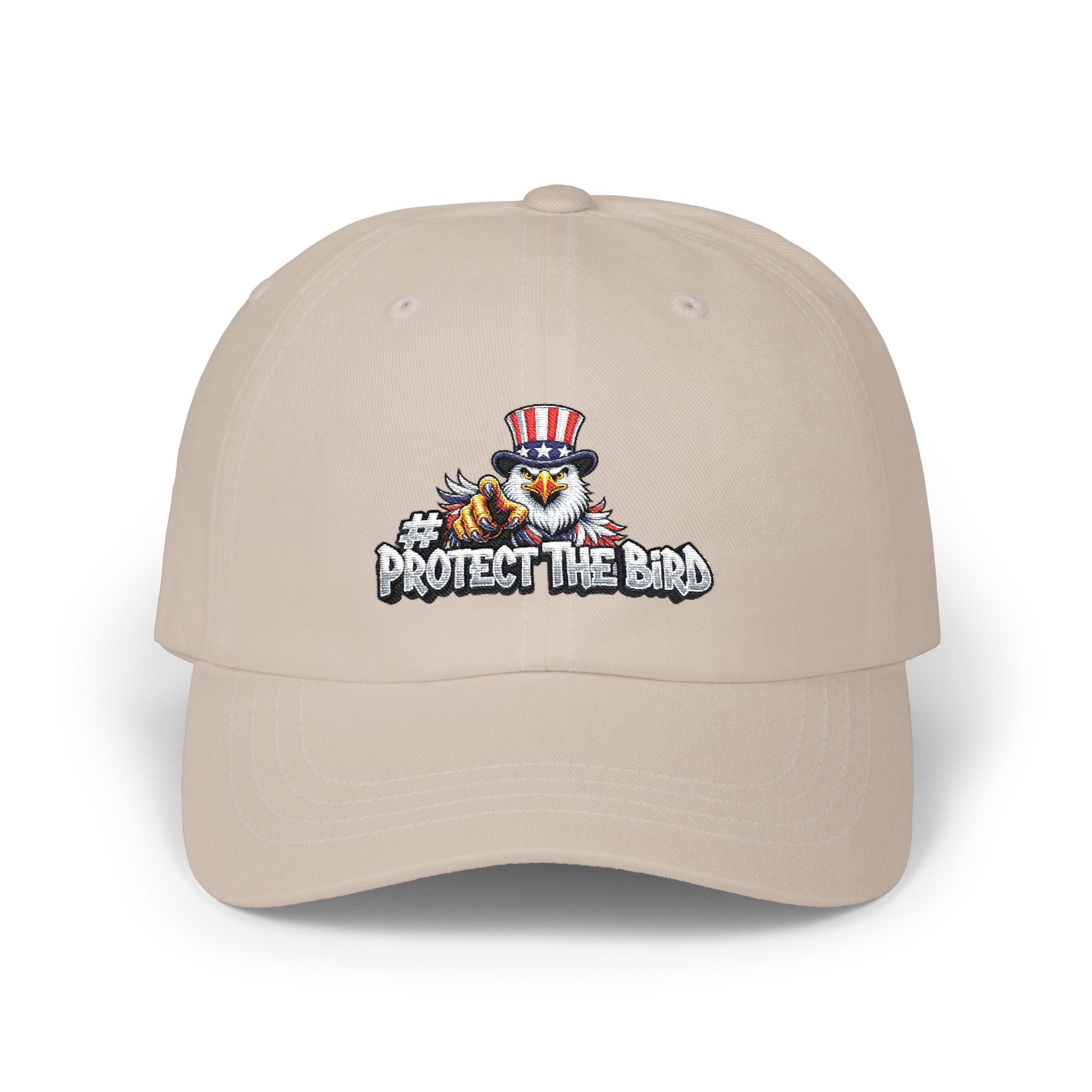 Protect The Bird Dad Cap — Patriotic Uncle Sam Bird Baseball Hat