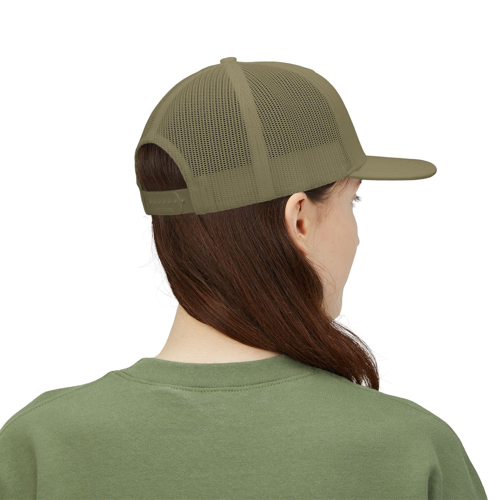 Me -uh- CRATS Signature Embroidered Retro Coin Logo Trucker Cap