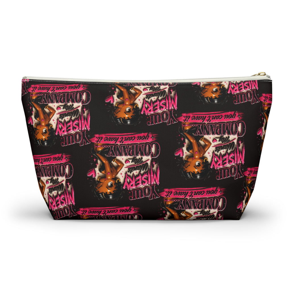 Black Betty Boop Your Misery Wants My Company Accessory Pattern Pouch