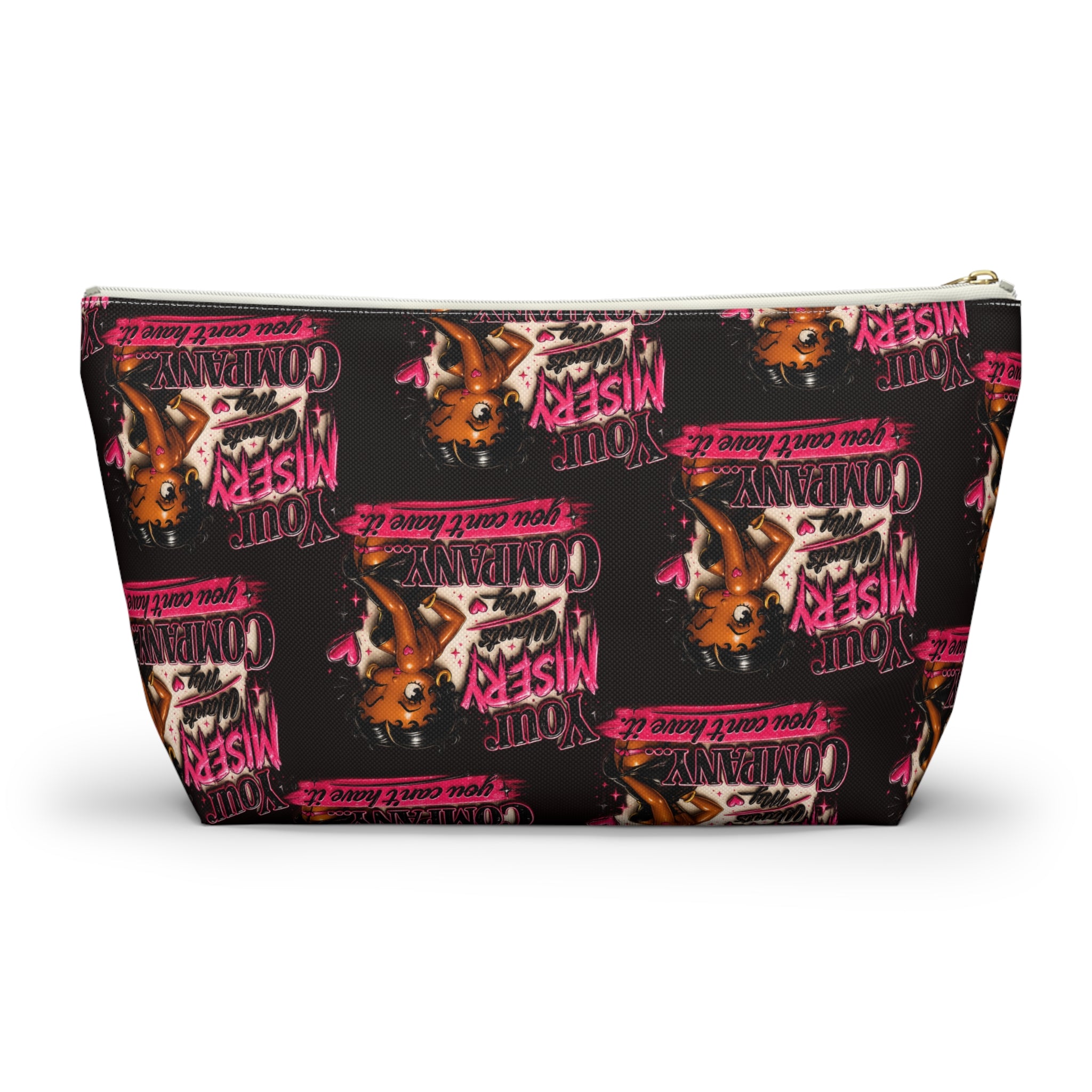 Black Betty Boop Your Misery Wants My Company Accessory Pattern Pouch