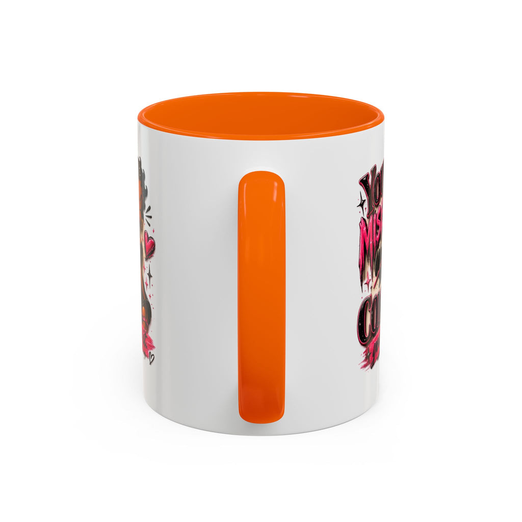 Accent Coffee Mug — "Your Misery Wants My Company" Retro Pin-Up Coffee Mug (11/15oz)