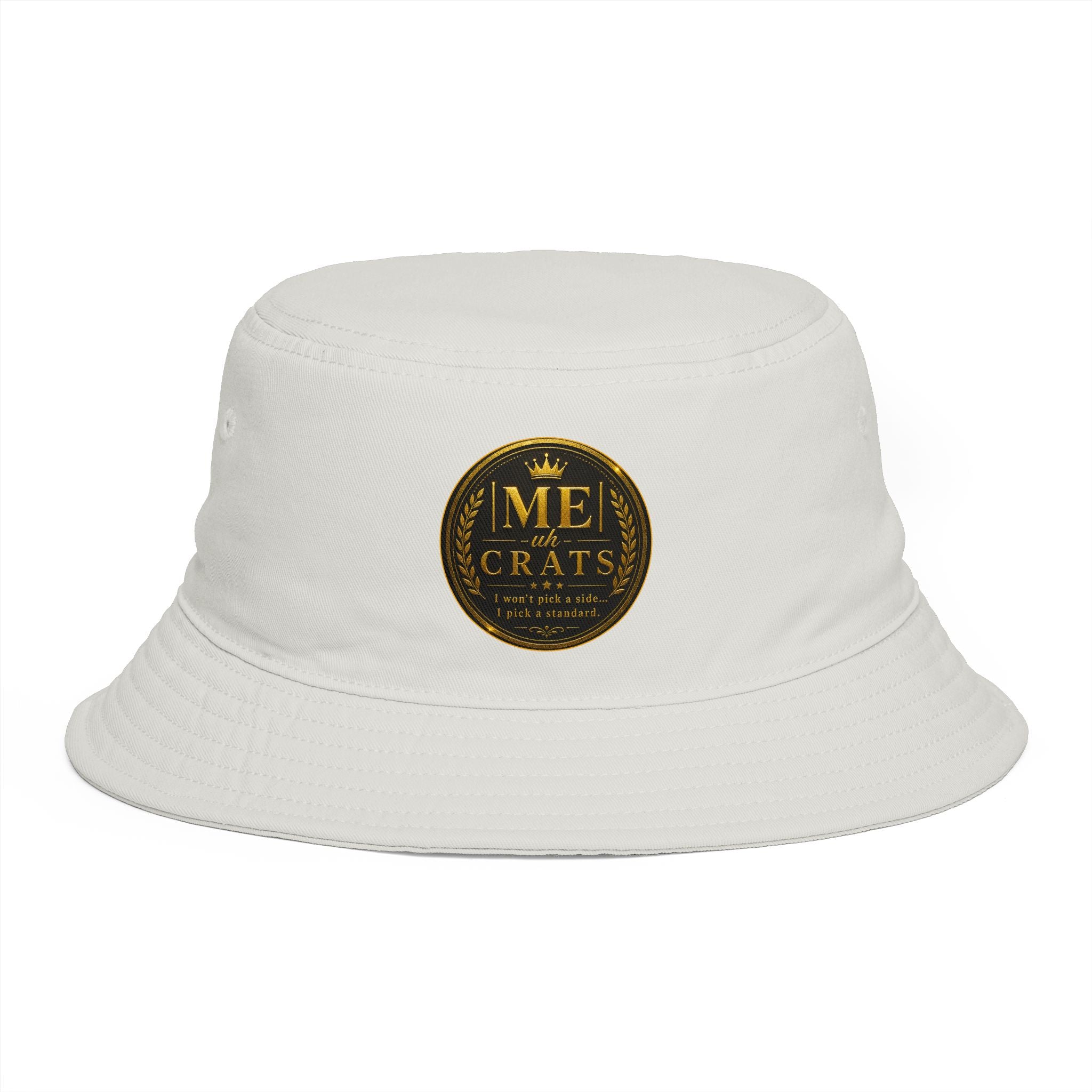 Me -uh- CRATS Bucket Hat — Vintage Gold Crest Signature Edition