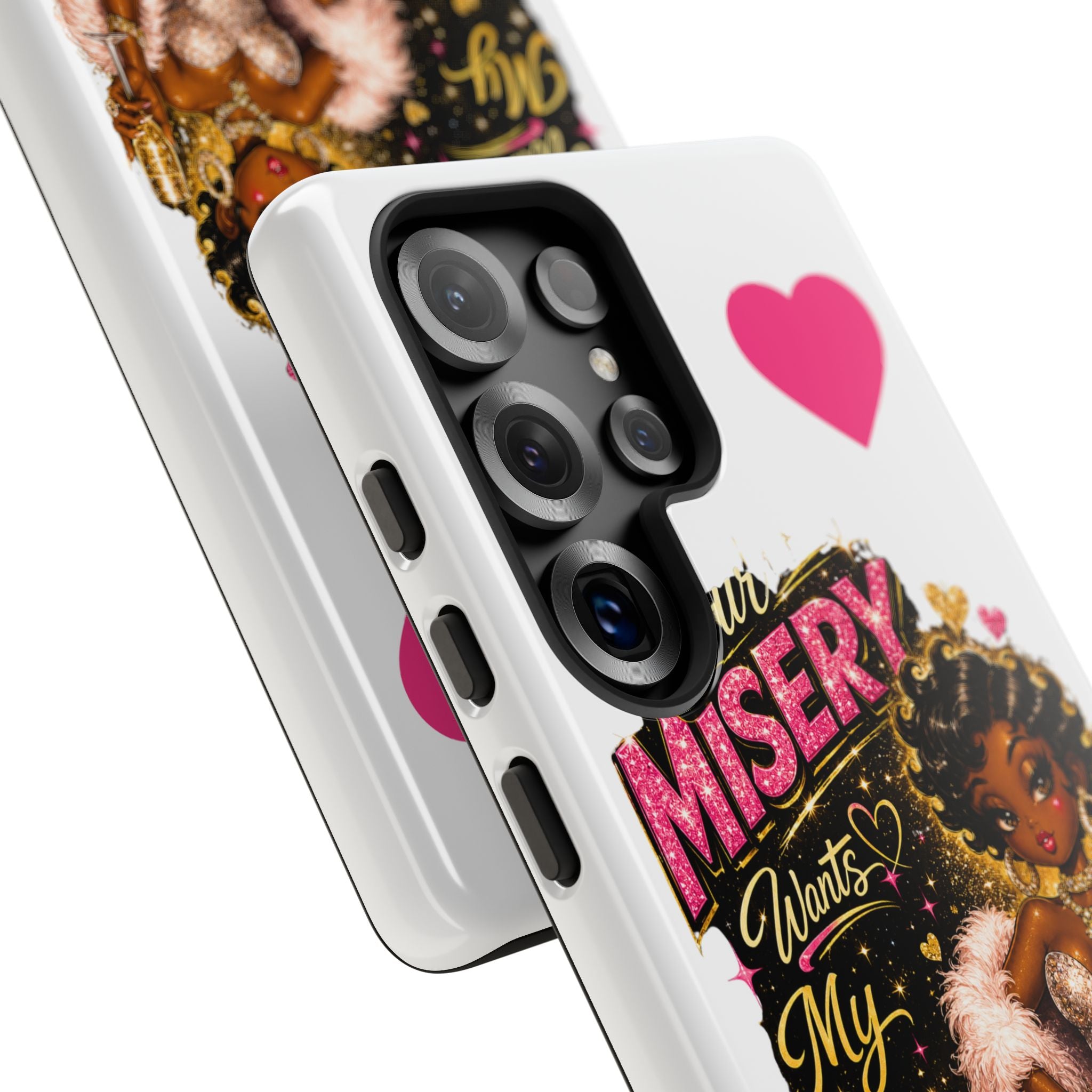 Phone Case — "Your Misery Wants My Company" Retro Graffiti Design