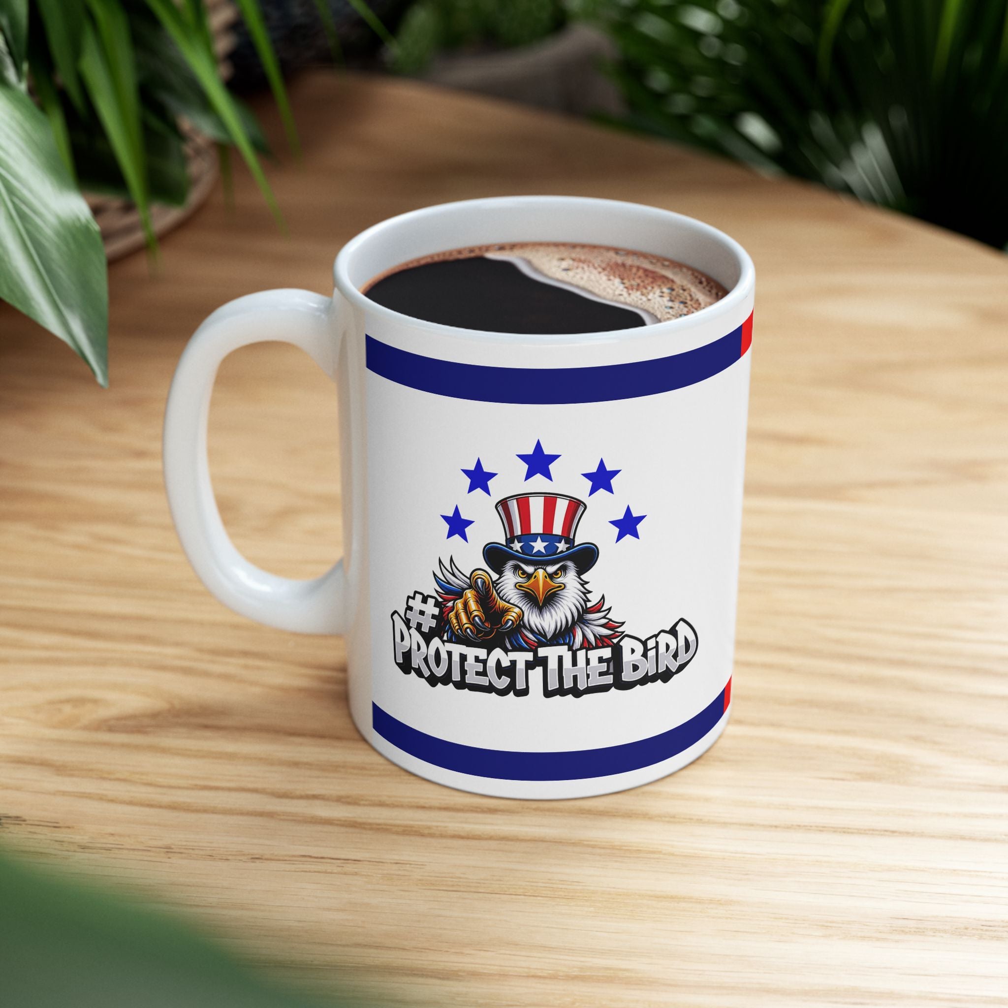 Protect the Bird Ceramic Mug, (11oz, 15oz)