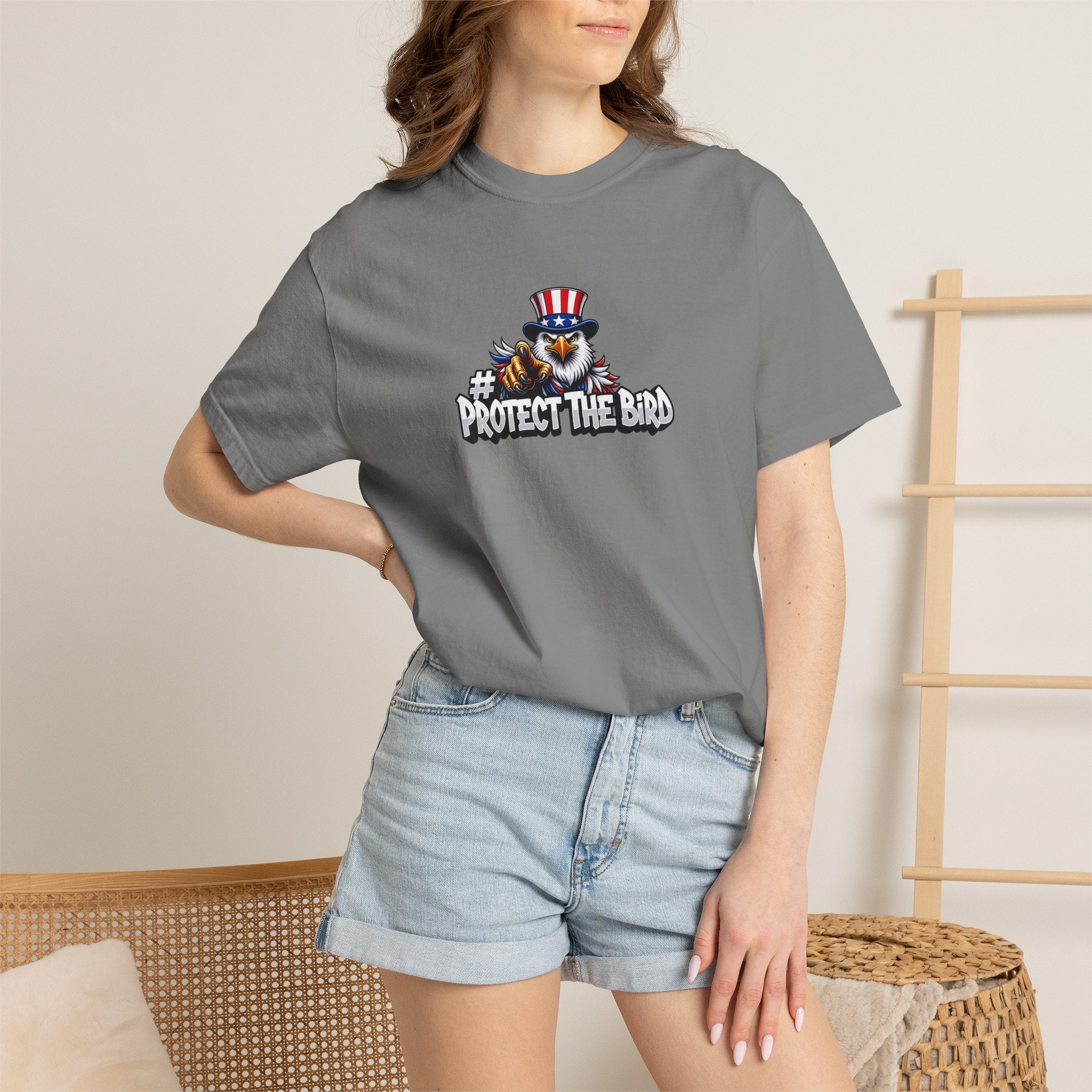 Protect the Bird T-Shirt — Patriotic Eagle Graphic Tee