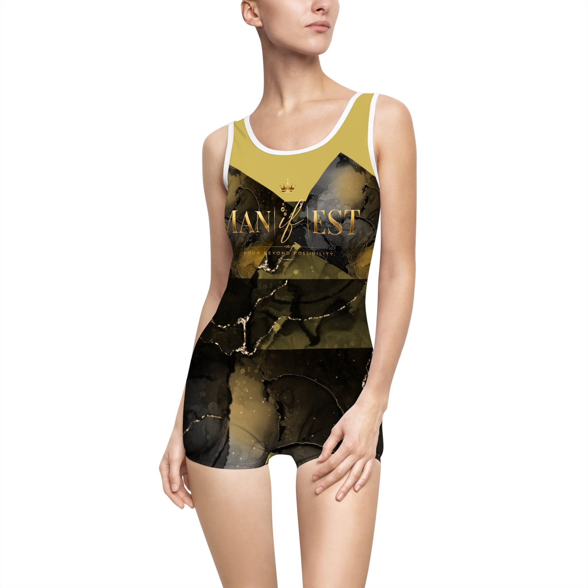 Women's "Man |if| est." Vintage Swimsuit