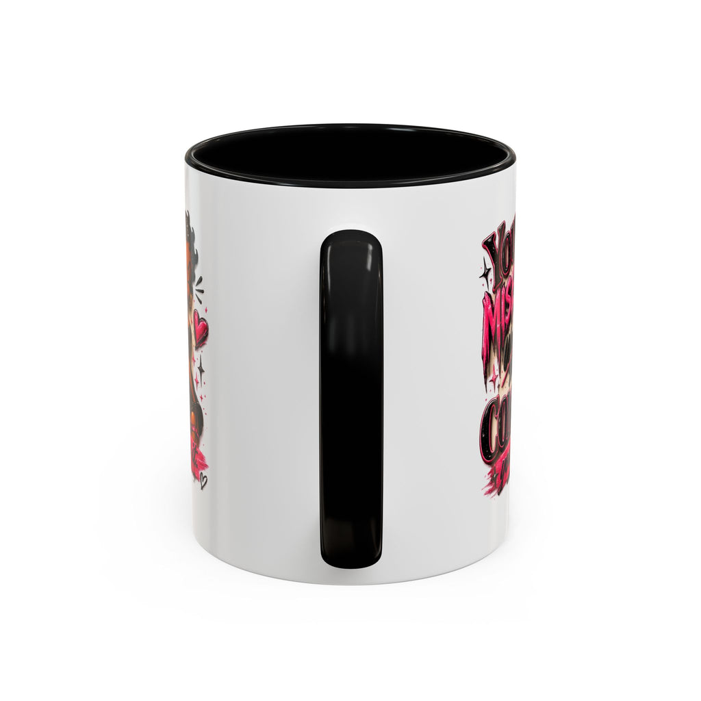 Accent Coffee Mug — "Your Misery Wants My Company" Retro Pin-Up Coffee Mug (11/15oz)
