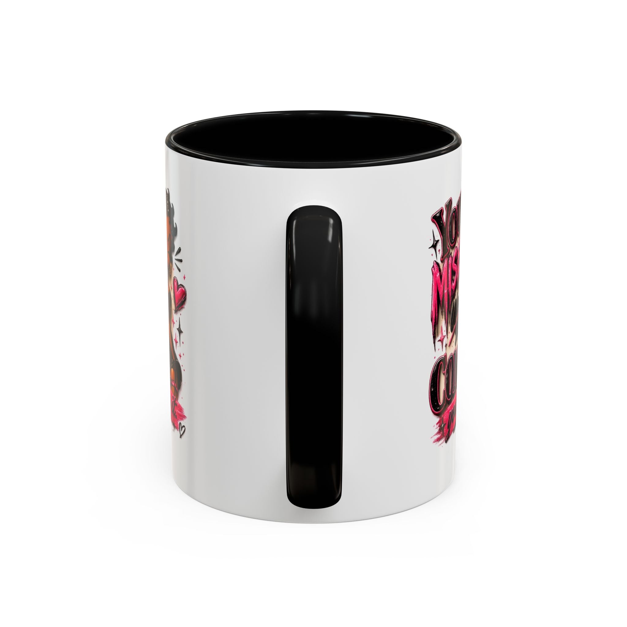 Accent Coffee Mug — "Your Misery Wants My Company" Retro Pin-Up Coffee Mug (11/15oz)