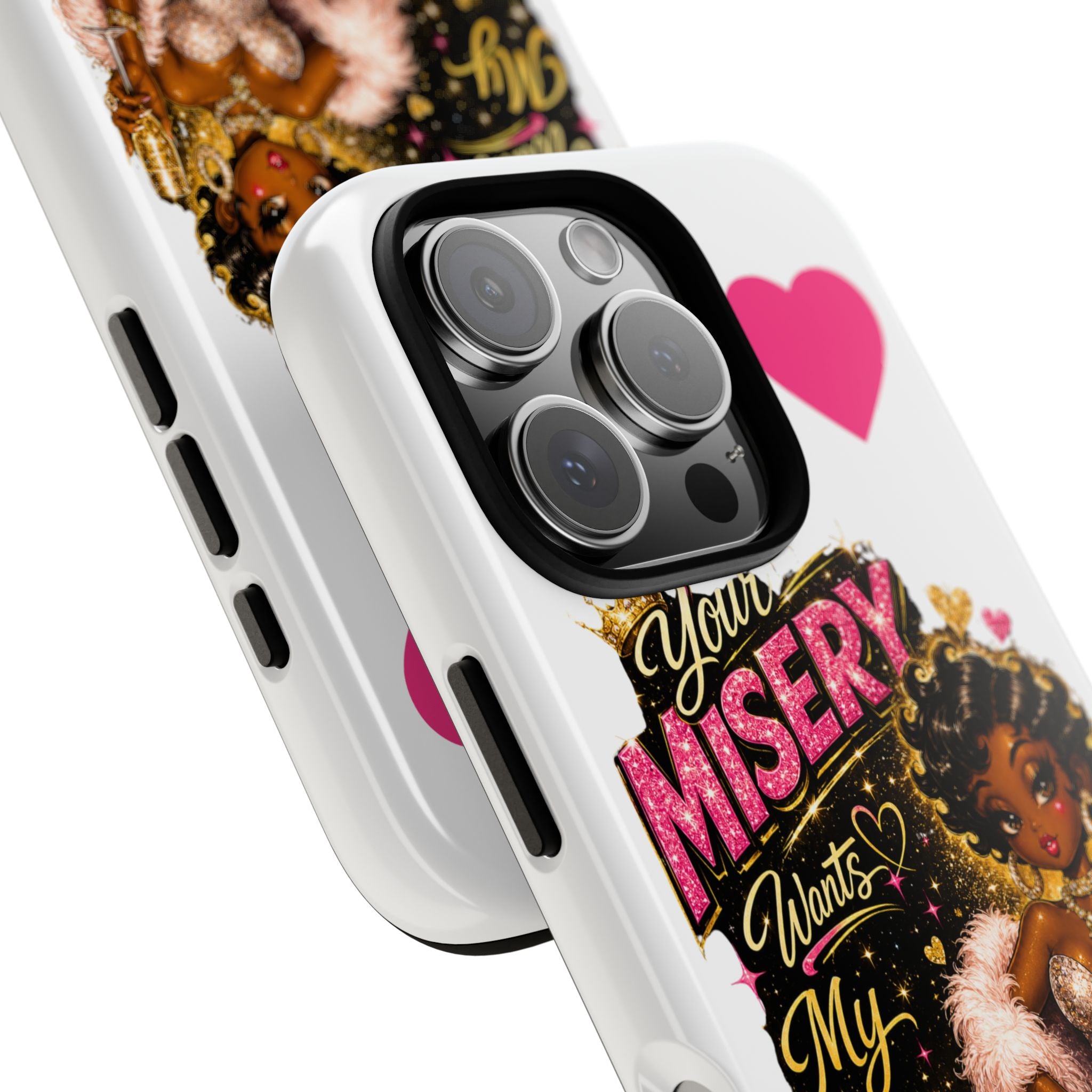 Phone Case — "Your Misery Wants My Company" Retro Graffiti Design