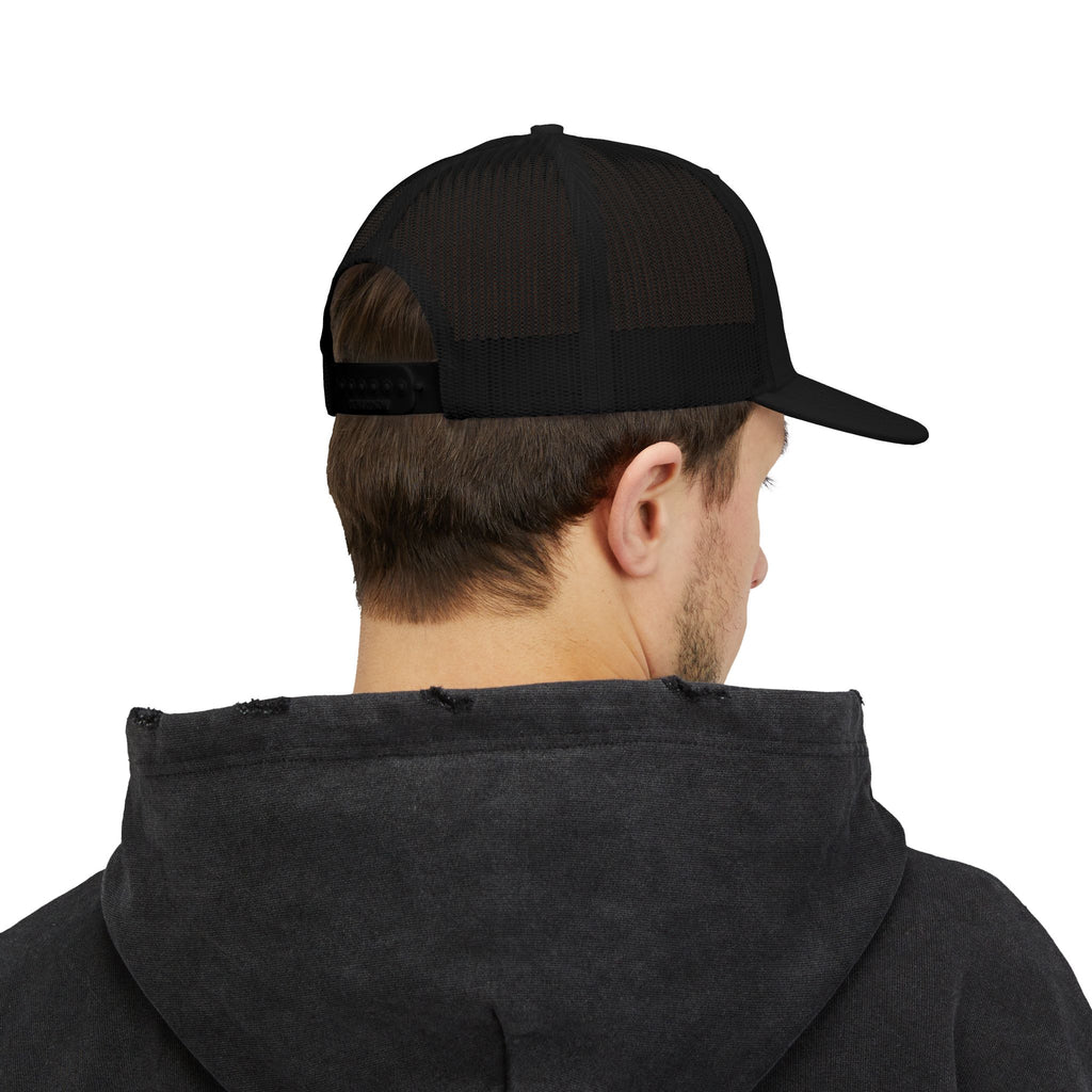 Me -uh- CRATS Signature Embroidered Retro Coin Logo Trucker Cap