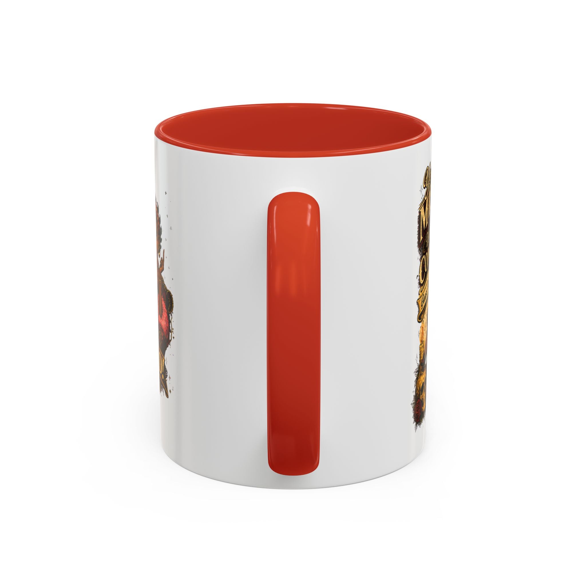Accent Coffee Mug — "Your Misery Pays My Company" Vintage Pin-Up Gothic Coffee Mug