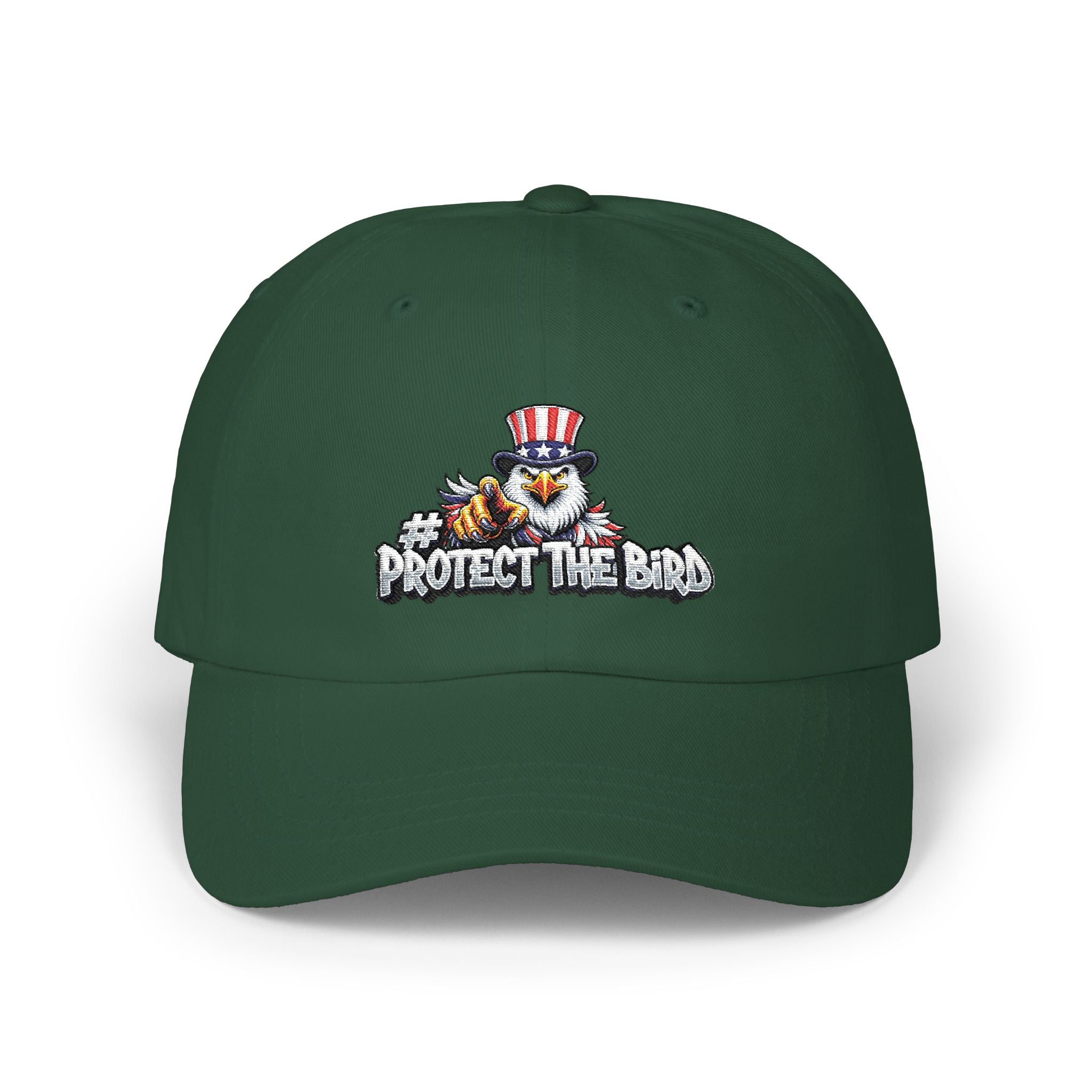 Protect The Bird Dad Cap — Patriotic Uncle Sam Bird Baseball Hat