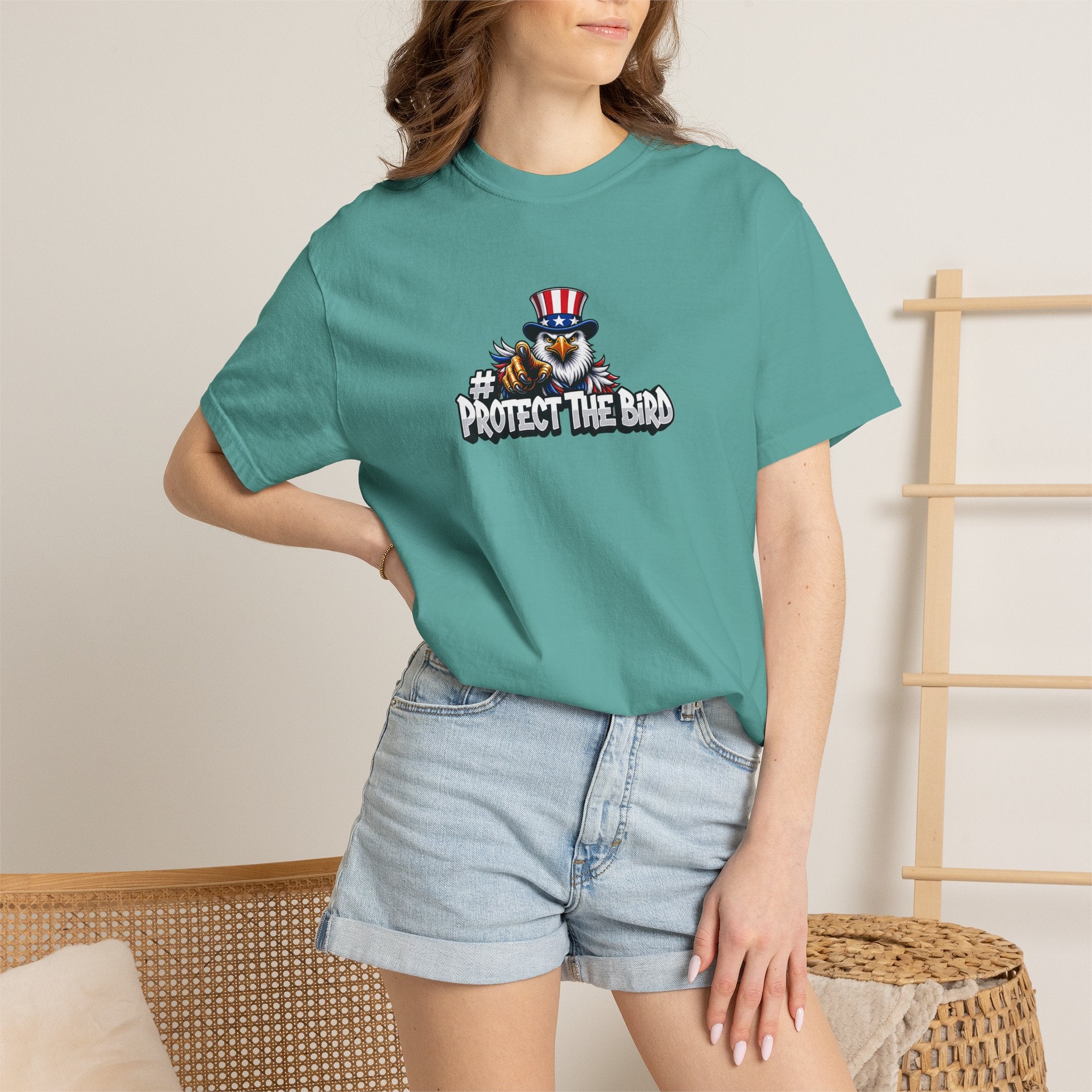 Protect the Bird T-Shirt — Patriotic Eagle Graphic Tee