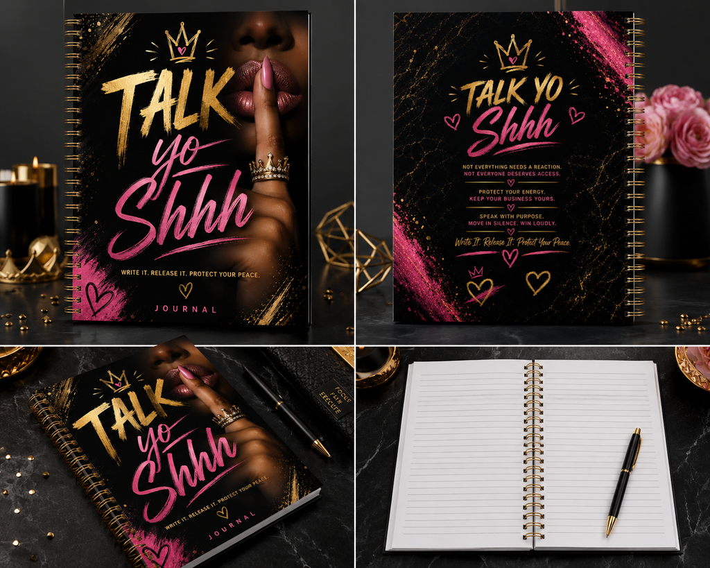Talk Yo Shhh Hardcover Journal — Empowerment Gratitude Diary