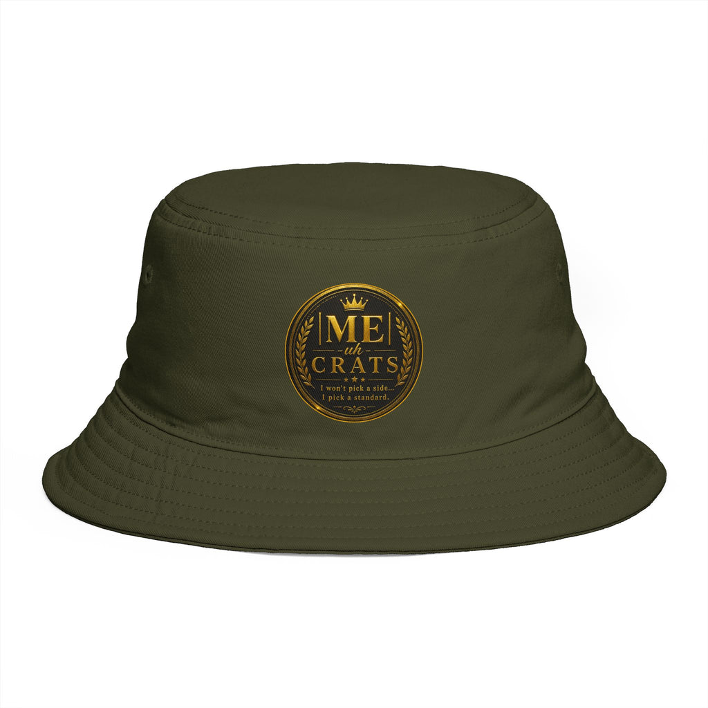 Me -uh- CRATS Bucket Hat — Vintage Gold Crest Signature Edition