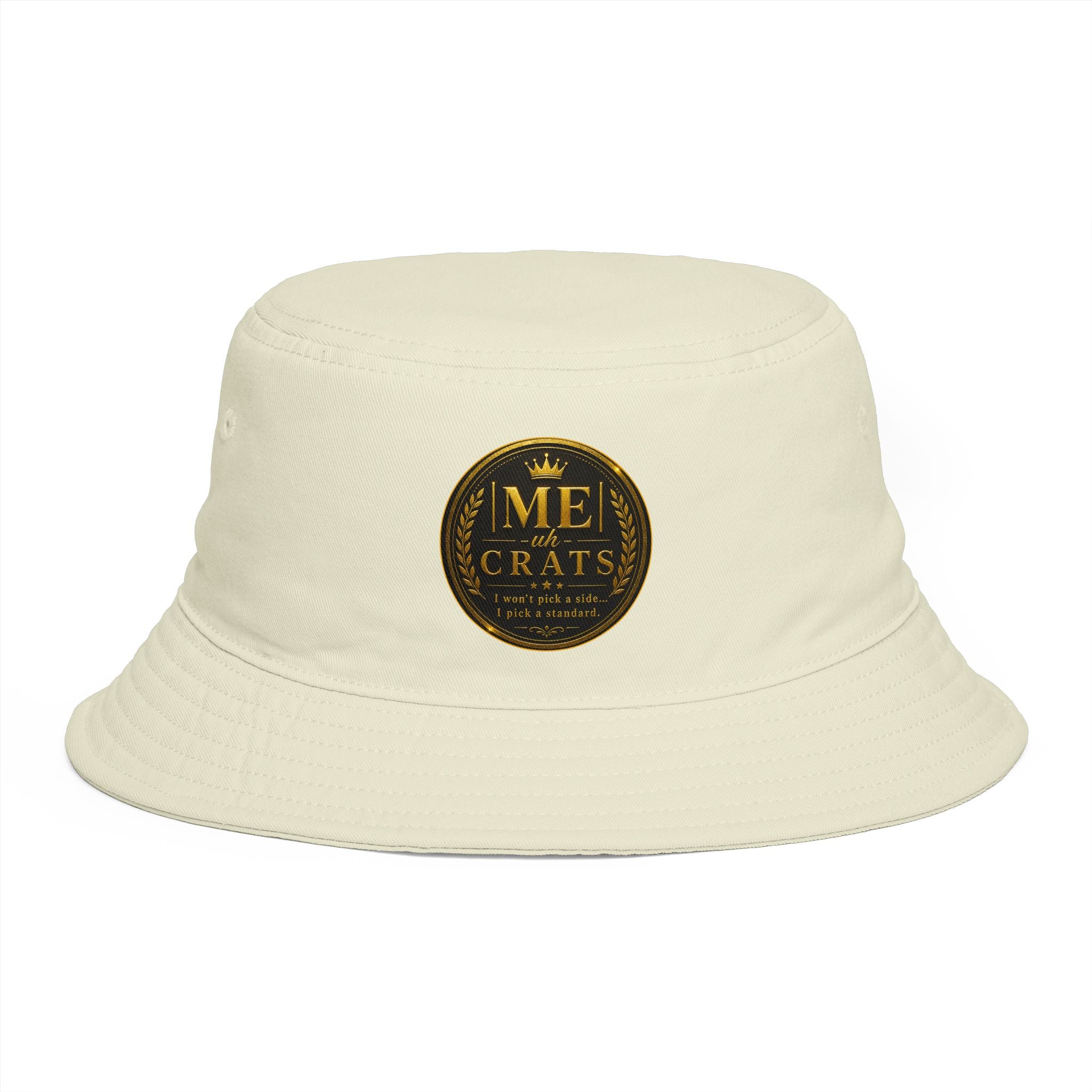 Me -uh- CRATS Bucket Hat — Vintage Gold Crest Signature Edition