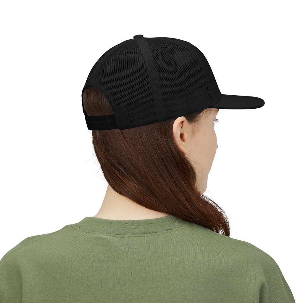 Me -uh- CRATS Signature Embroidered Retro Coin Logo Trucker Cap