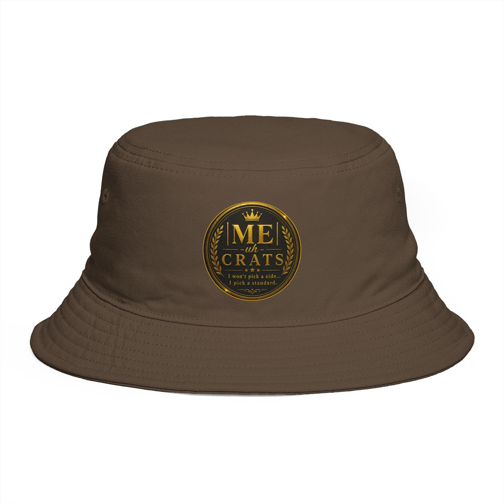 Me -uh- CRATS Bucket Hat — Vintage Gold Crest Signature Edition
