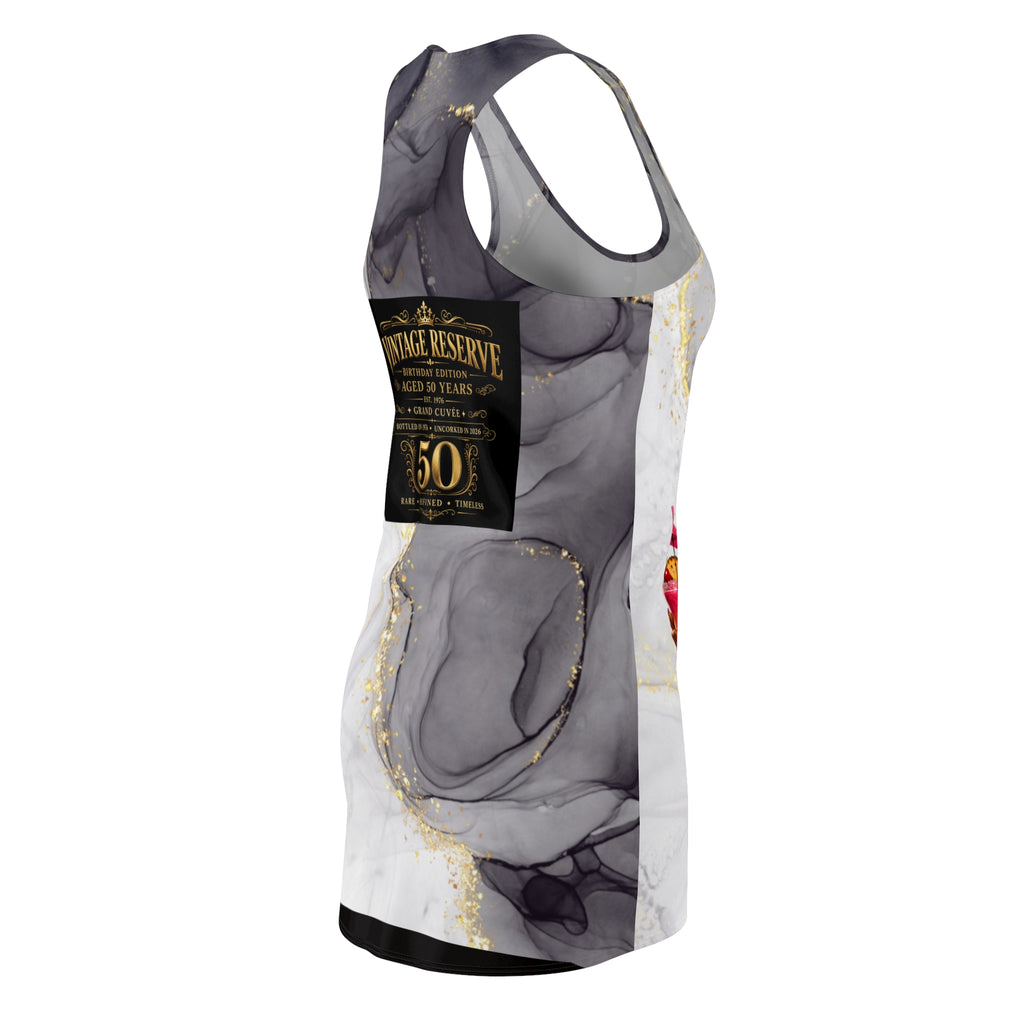 Racerback Dress — "Manifest" 50th Vintage Reserve Afrocentric Birthday Design