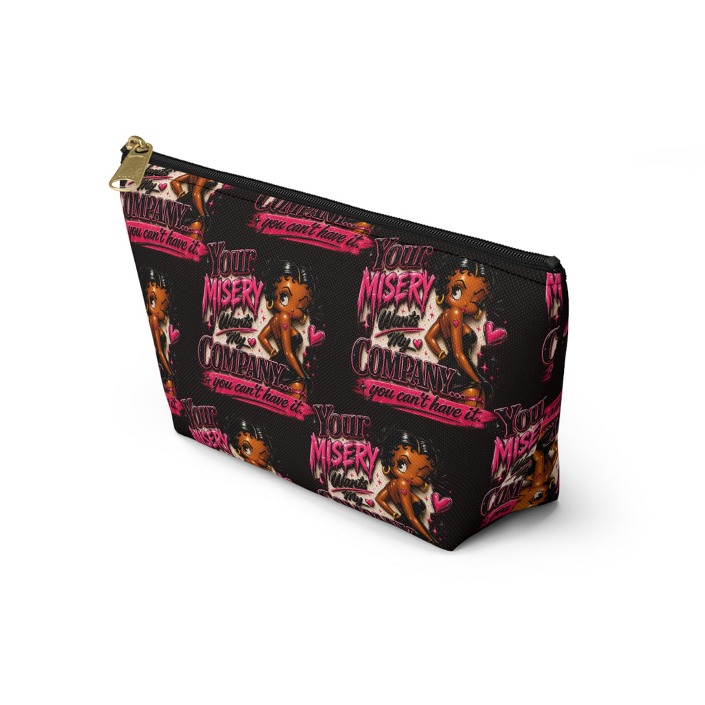 Black Betty Boop Your Misery Wants My Company Accessory Pattern Pouch
