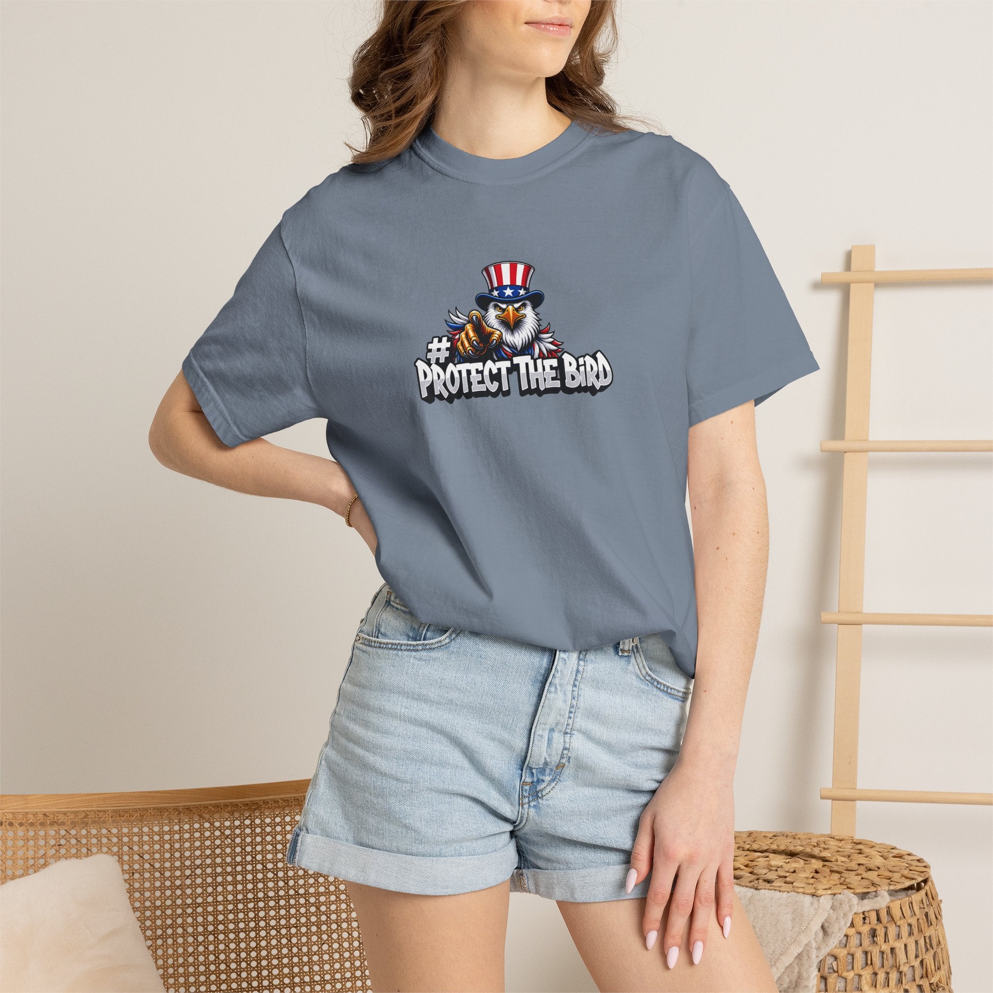 Protect the Bird T-Shirt — Patriotic Eagle Graphic Tee