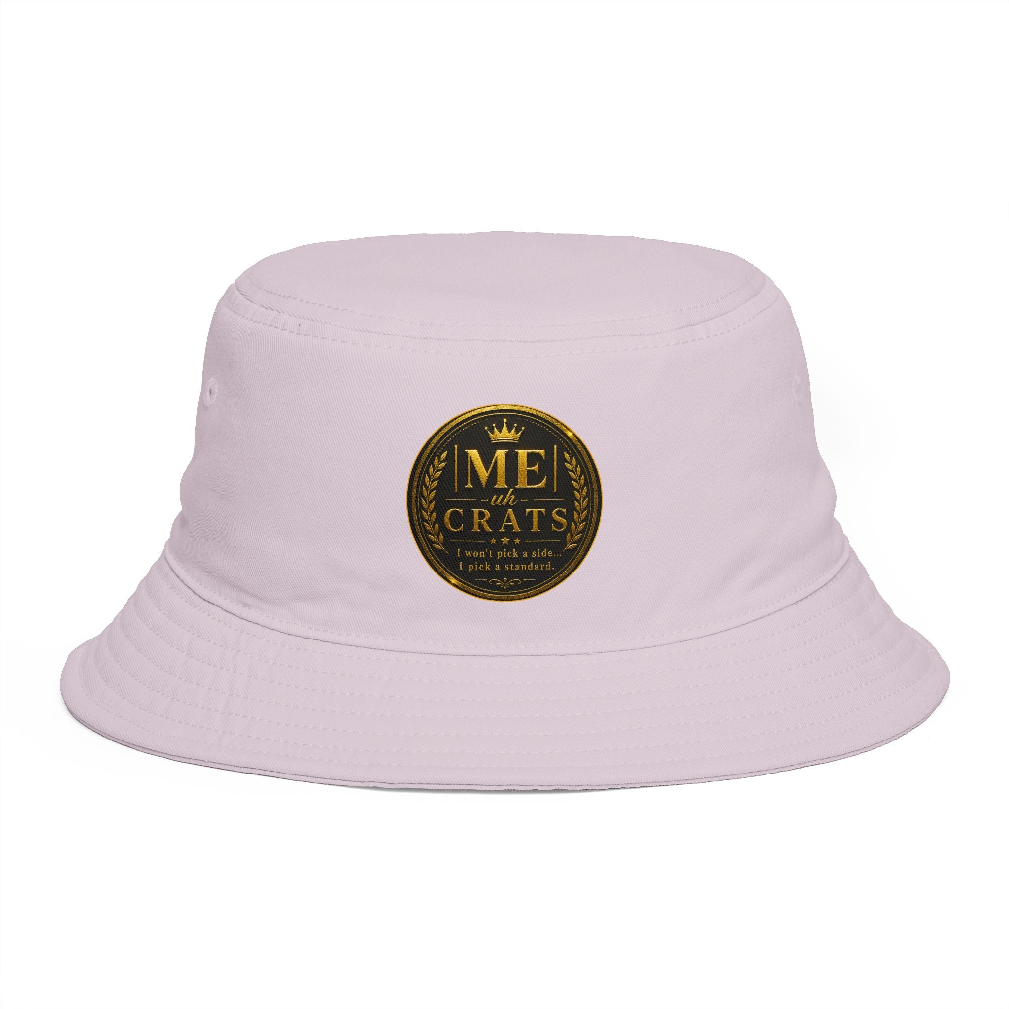 Me -uh- CRATS Bucket Hat — Vintage Gold Crest Signature Edition