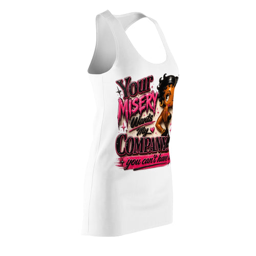 Black Boo "Your Misery Wants My Company" Racerback Dress