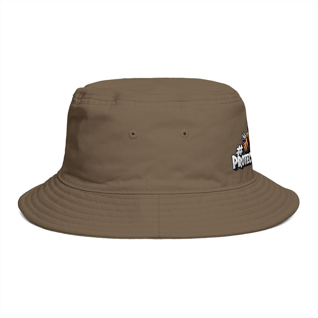 Protect The Bird Patriotic Eagle Bucket Hat — American Flag Uncle Sam Design