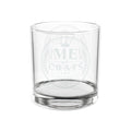 Me -uh- CRATS Engraved 10.5 oz Whiskey Glass — Personalized Rocks Tumbler for Home Bars & Groomsmen Gifts